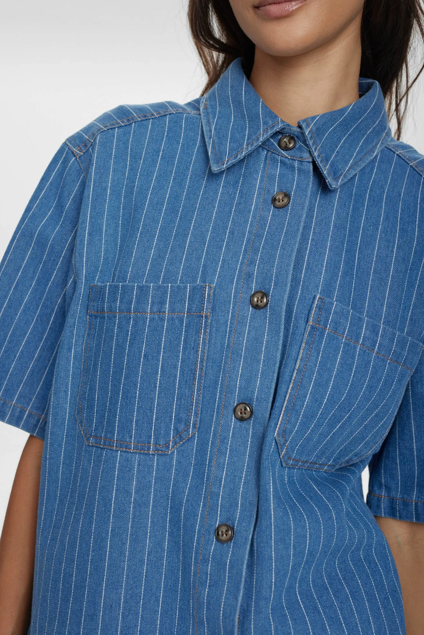NULUCIE SHIRT - Dark Blue Denim - Image 4