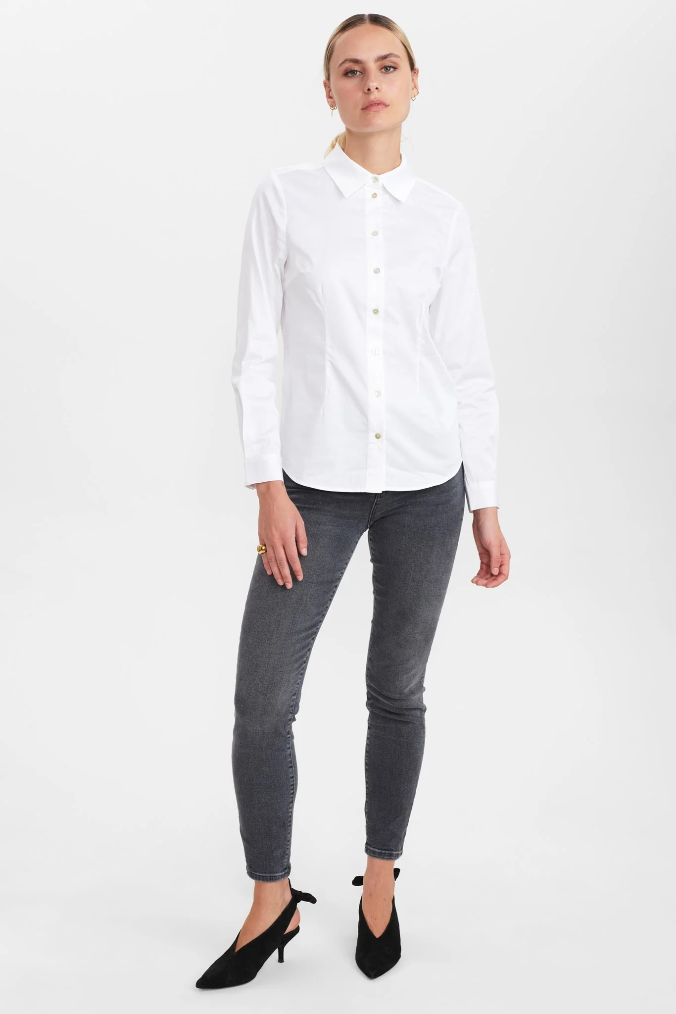 NULUCY FIT SHIRT NOOS - Bright White - Image 3