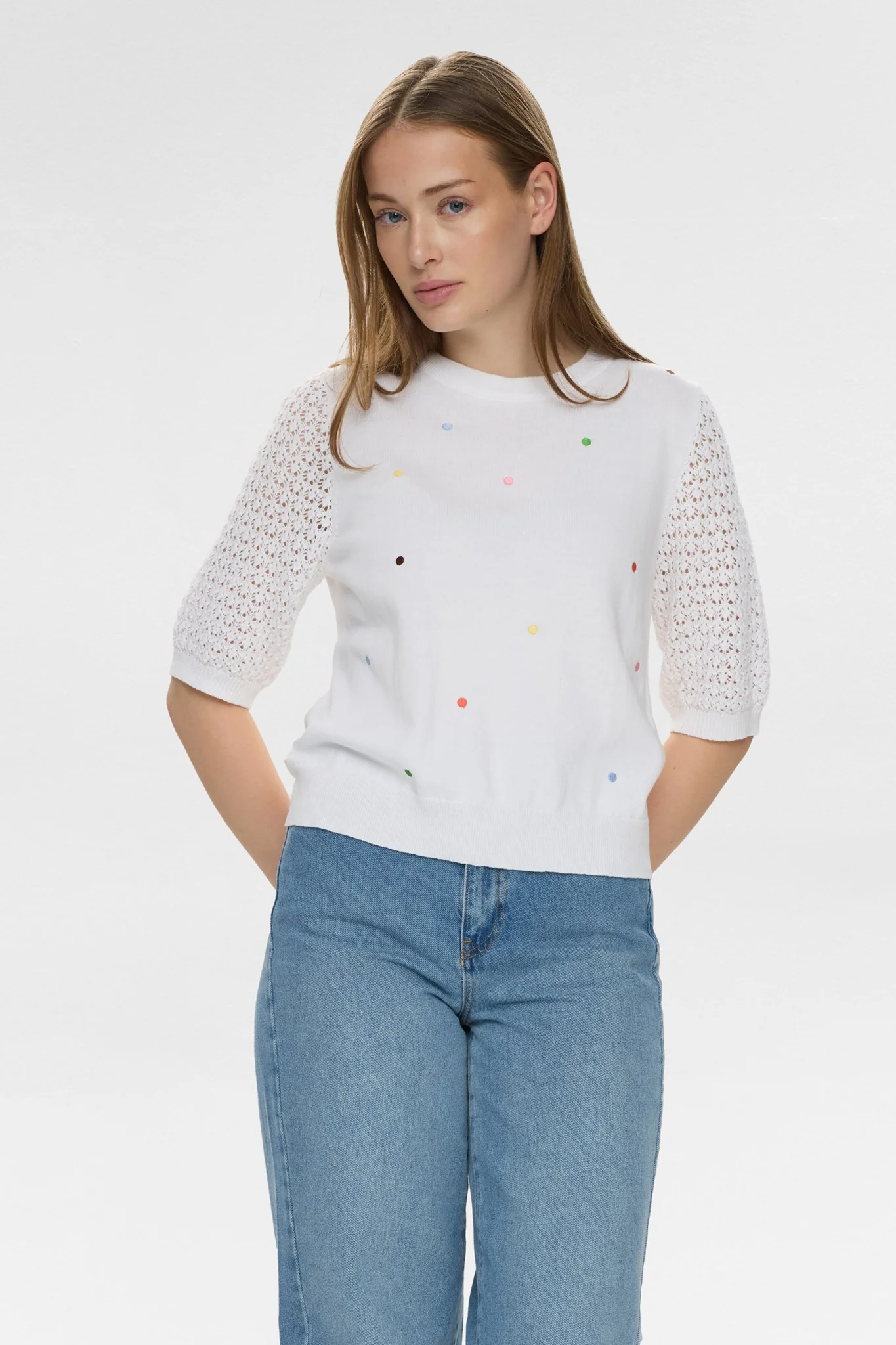 NULULO PULLOVER - Cloud Dancer