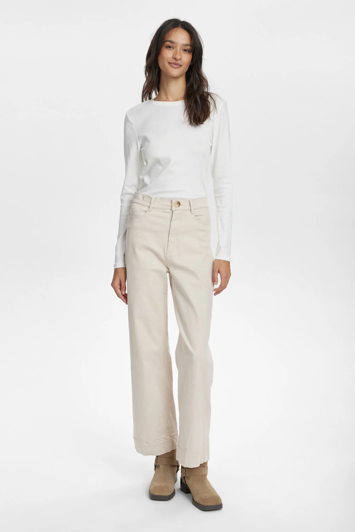 NULULU PANTS CROPPED - Grey Morn - Image 3