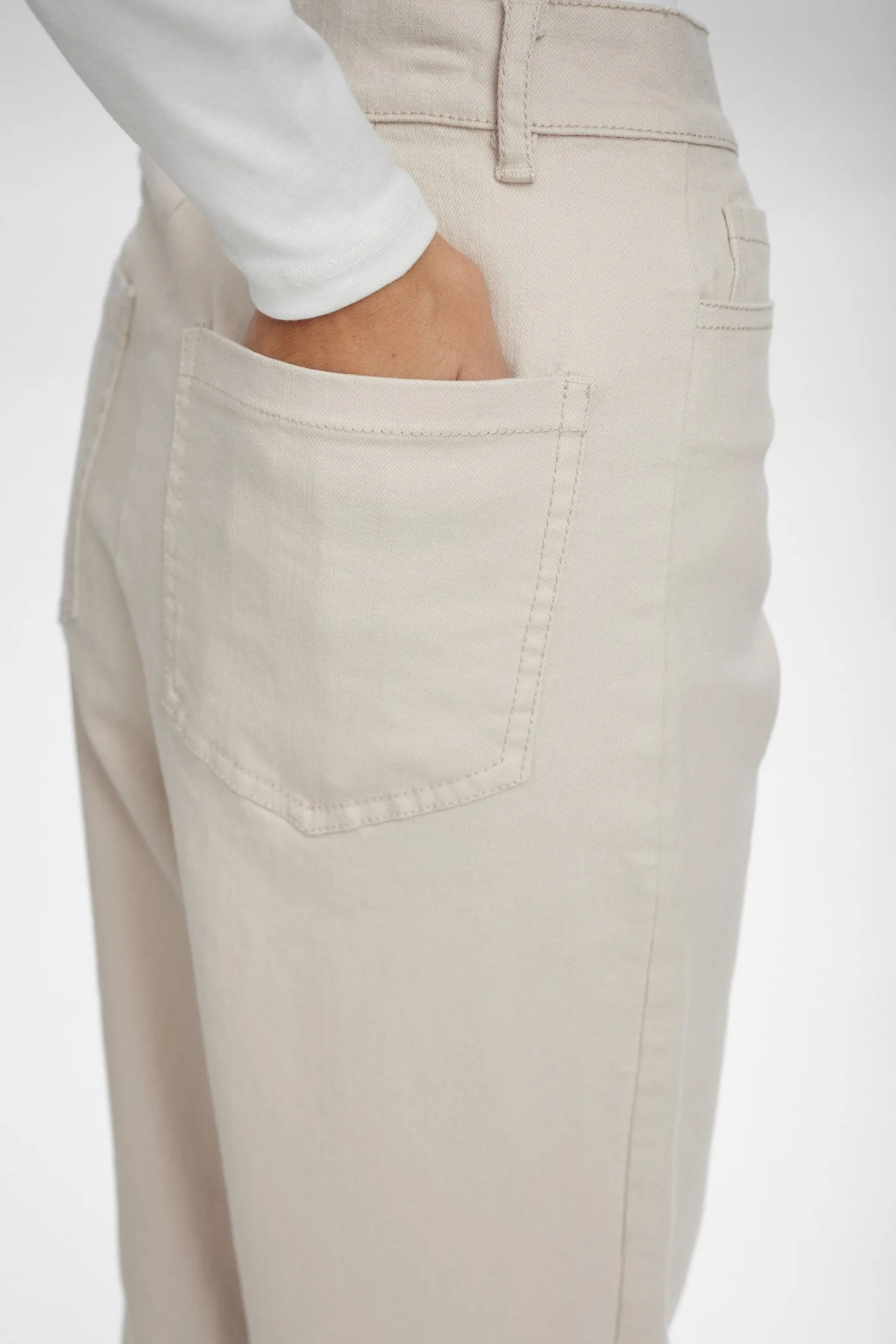 NULULU PANTS CROPPED - Grey Morn - Image 5