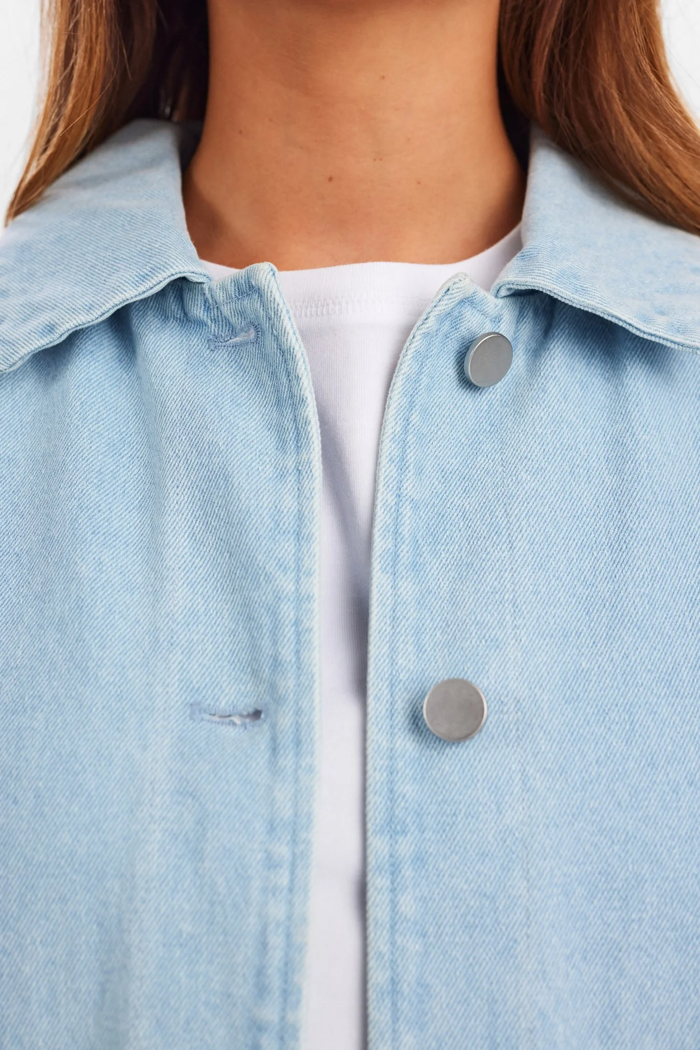 NULUNEA DENIM JACKET - Light Blue Denim - Image 4
