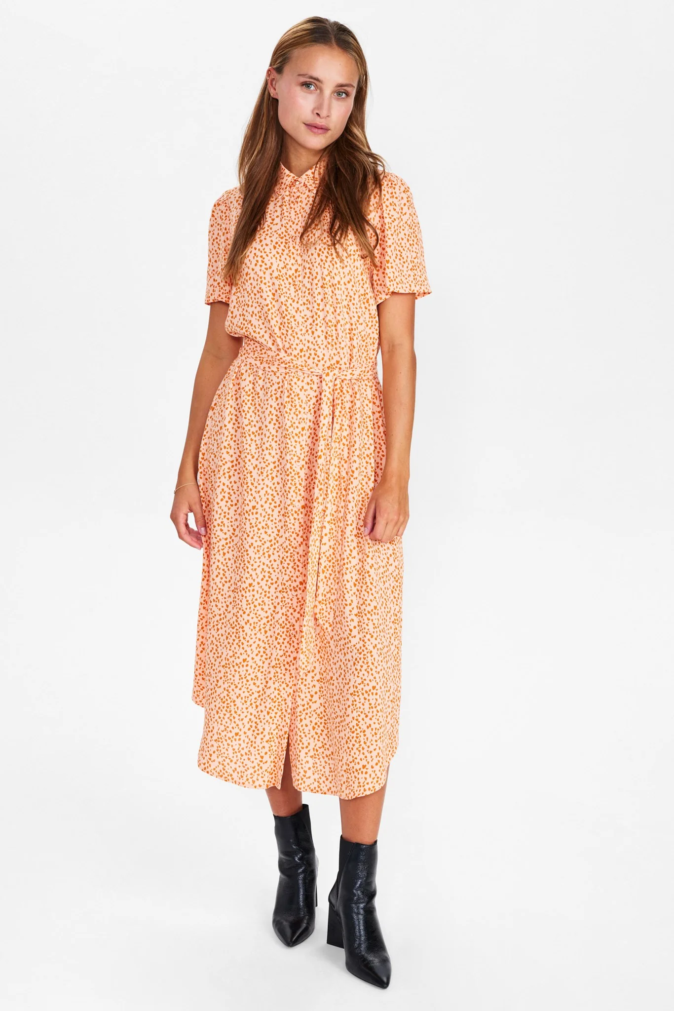 NULYDIA SHIRT DRESS - Peach Melba - Image 3