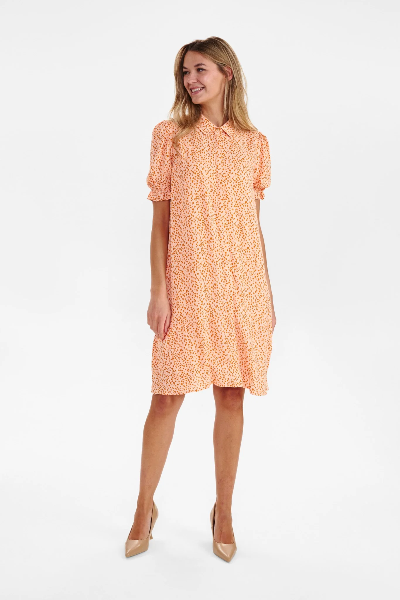 NULYDIA SHORT DRESS - Peach Melba - Image 3