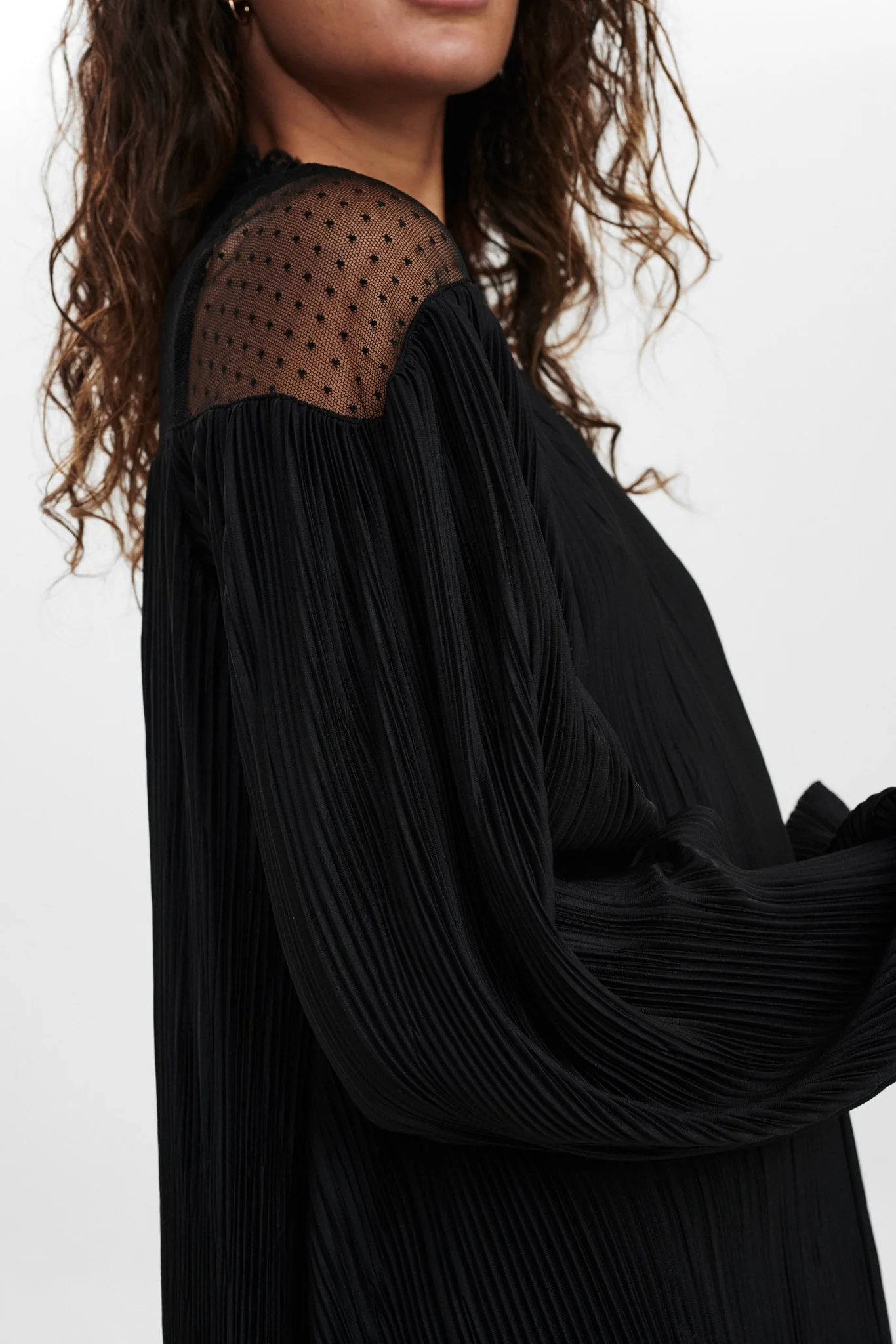 NUMABEL LS DRESS - Caviar - Image 5