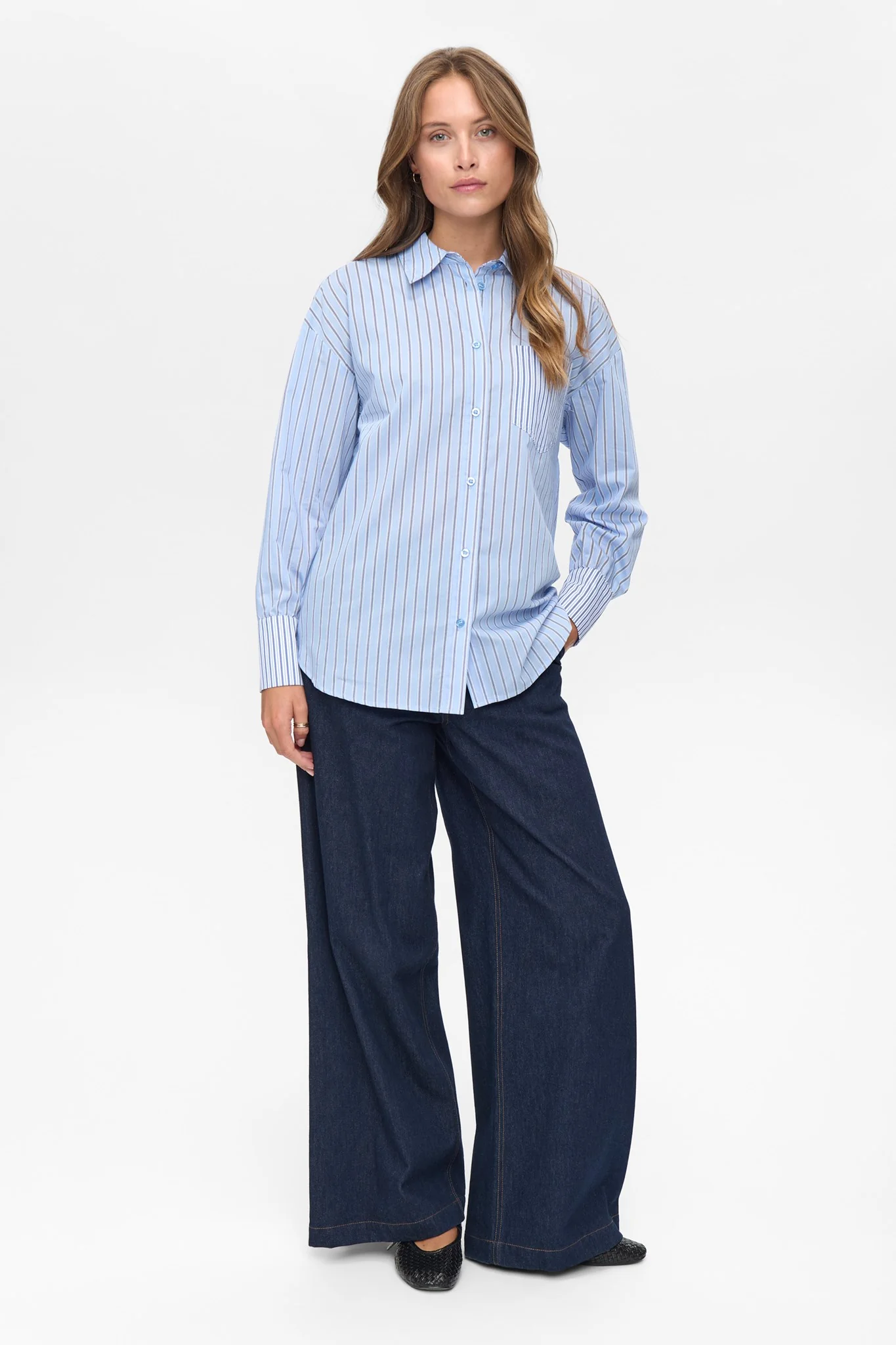 NUMAJRA CONTRAST SHIRT - Provence - Image 3