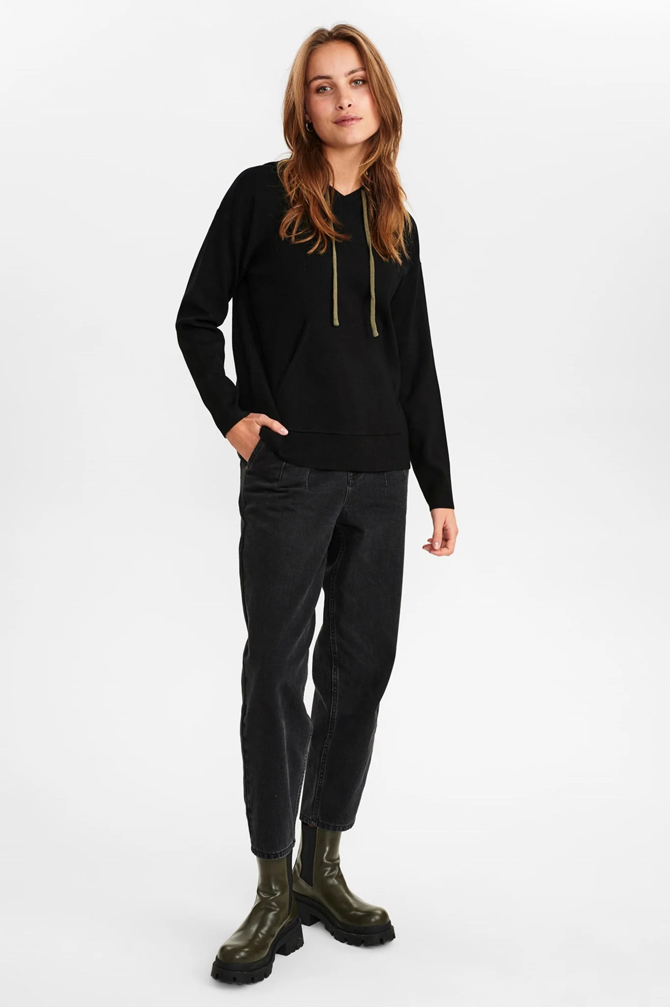 NUMALONE KNIT HODDIE - Caviar - Image 3