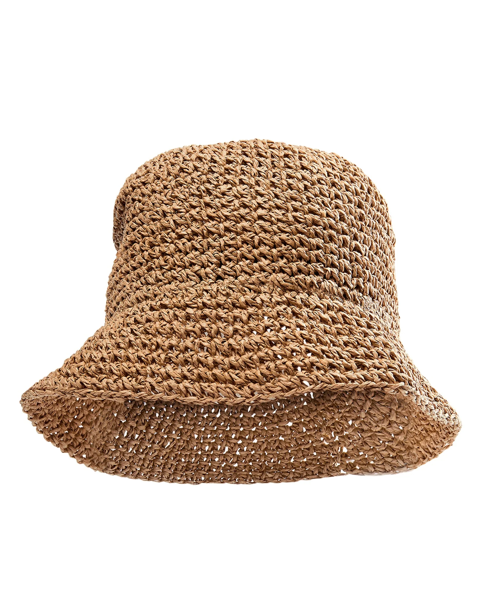 NUMANDI STRAW BUCKET HAT  - Tannin