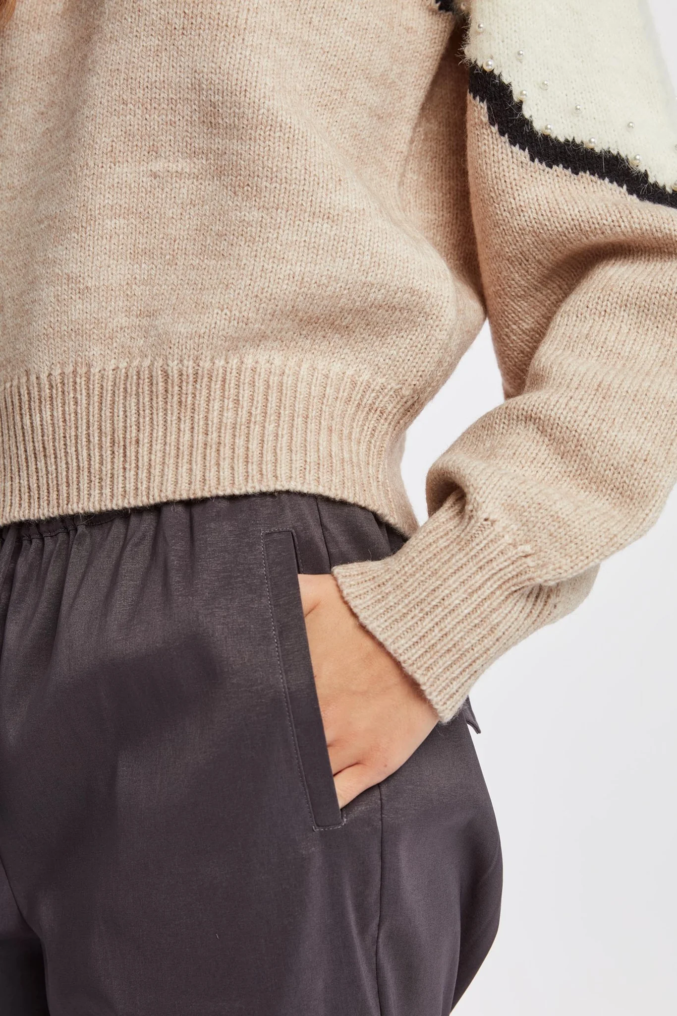 NUMAREN PULLOVER  - Sesame Melange - Image 5