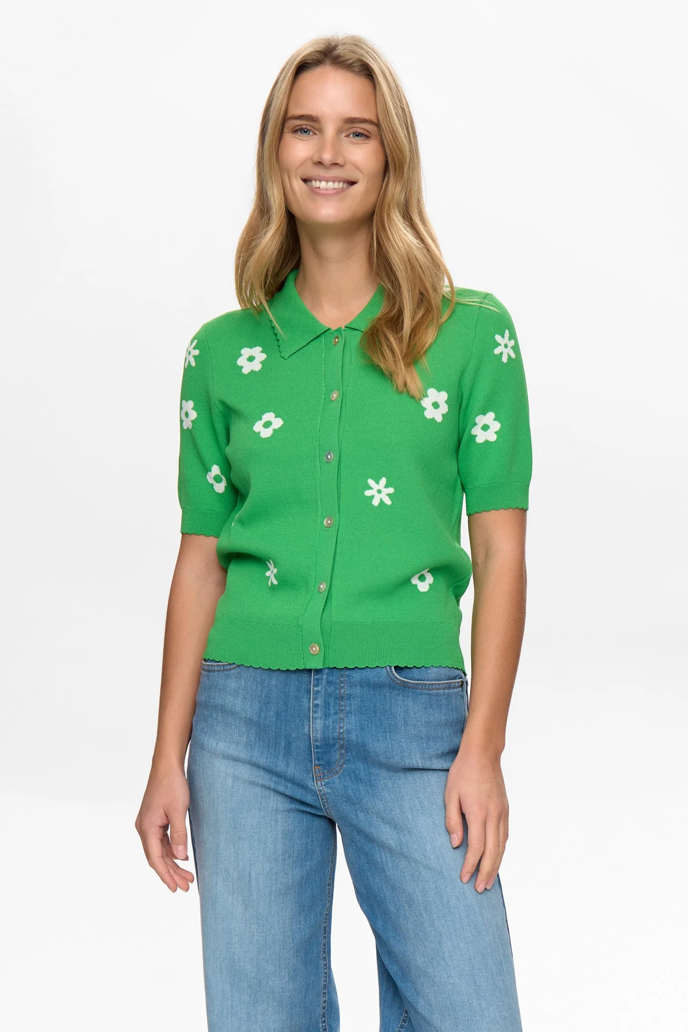 NUMARGITTA CARDIGAN - Vibrant Green