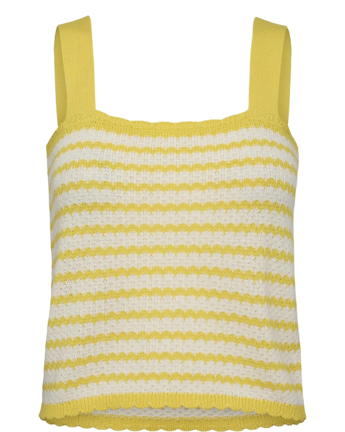 NUMARI KNIT TOP  - Blazing yellow