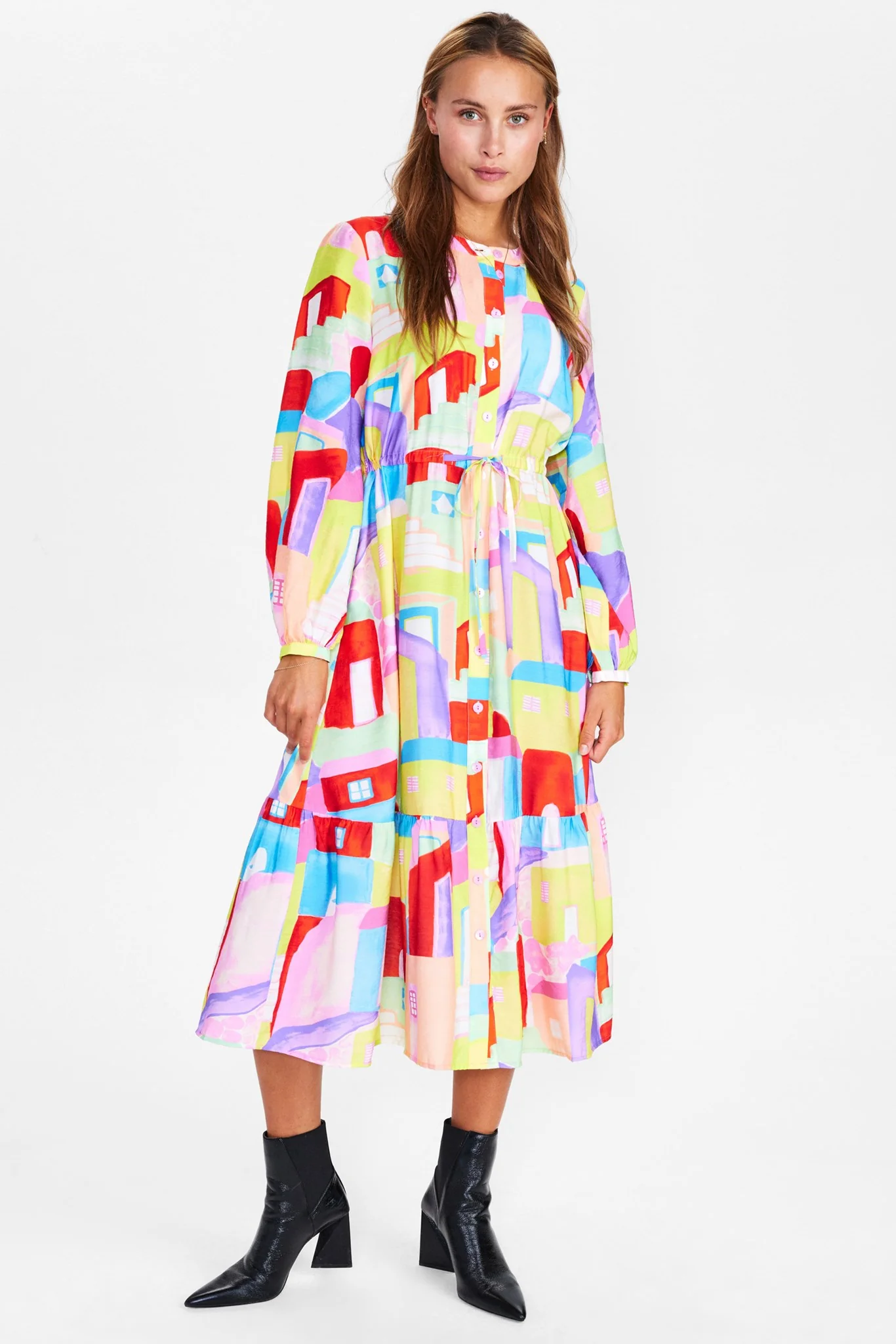 NUMARION DRESS - Cherry Tomato - Image 3