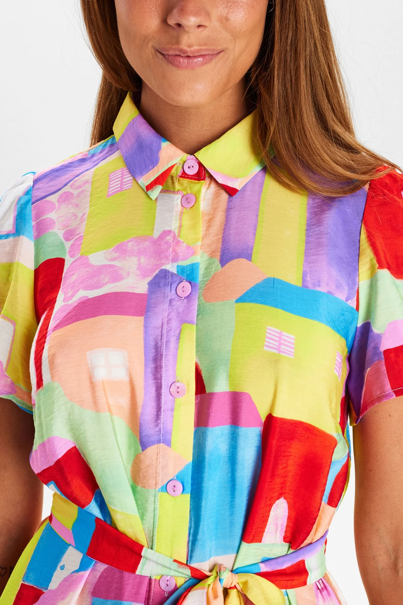 NUMARION SS DRESS - Cherry Tomato - Image 5