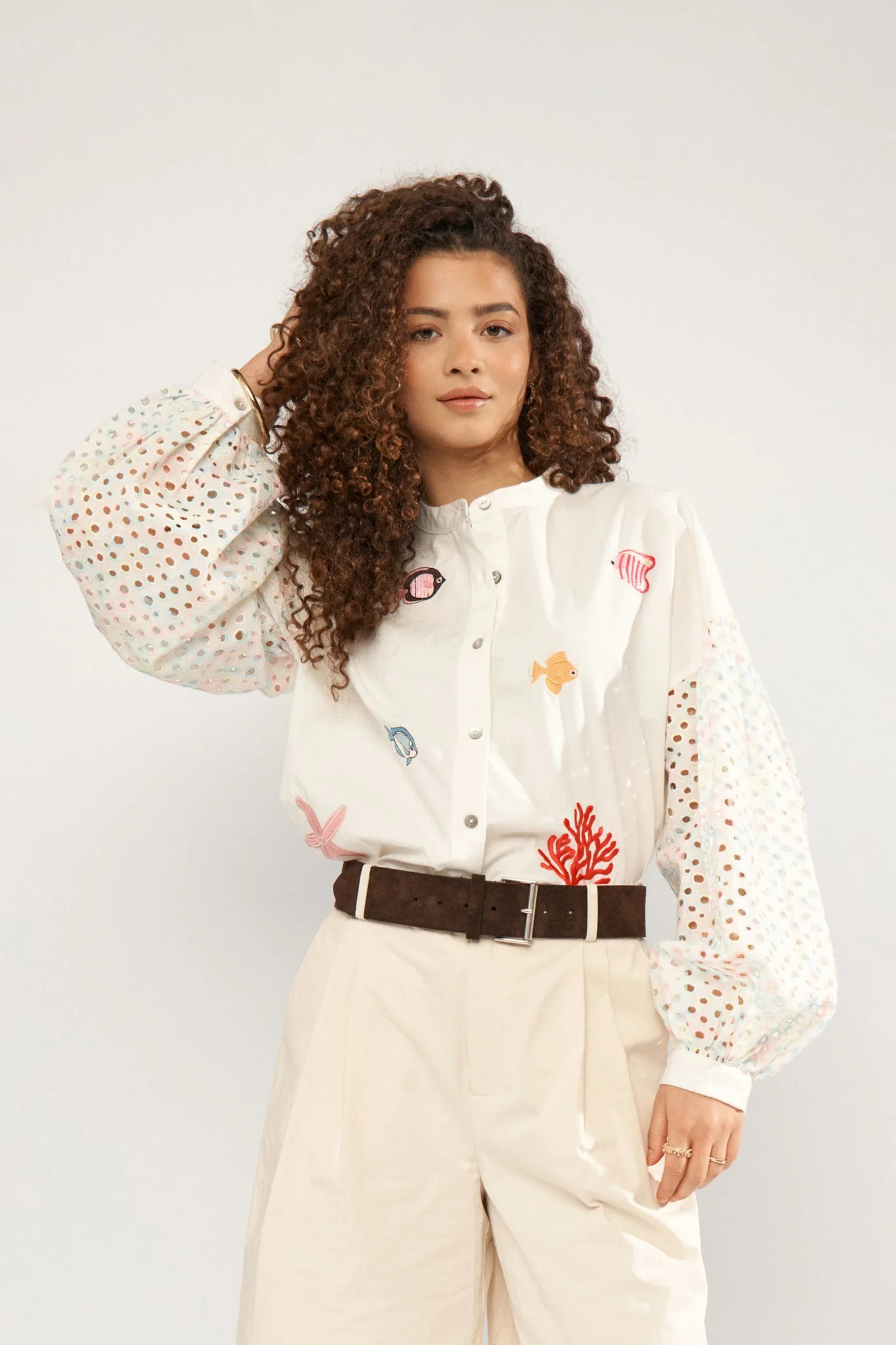 NUMARISA SHIRT - Bright White