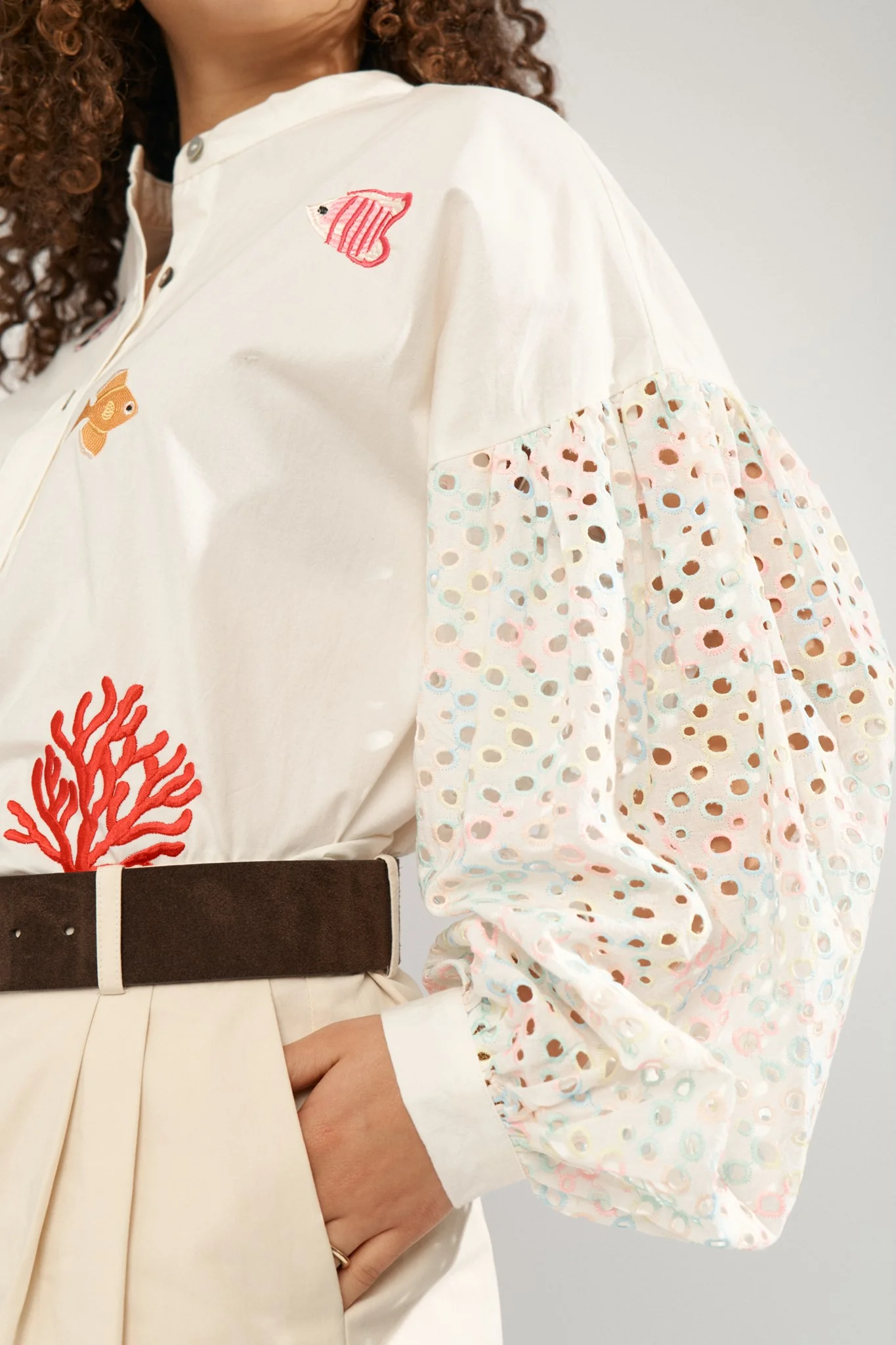 NUMARISA SHIRT - Bright White - Image 5
