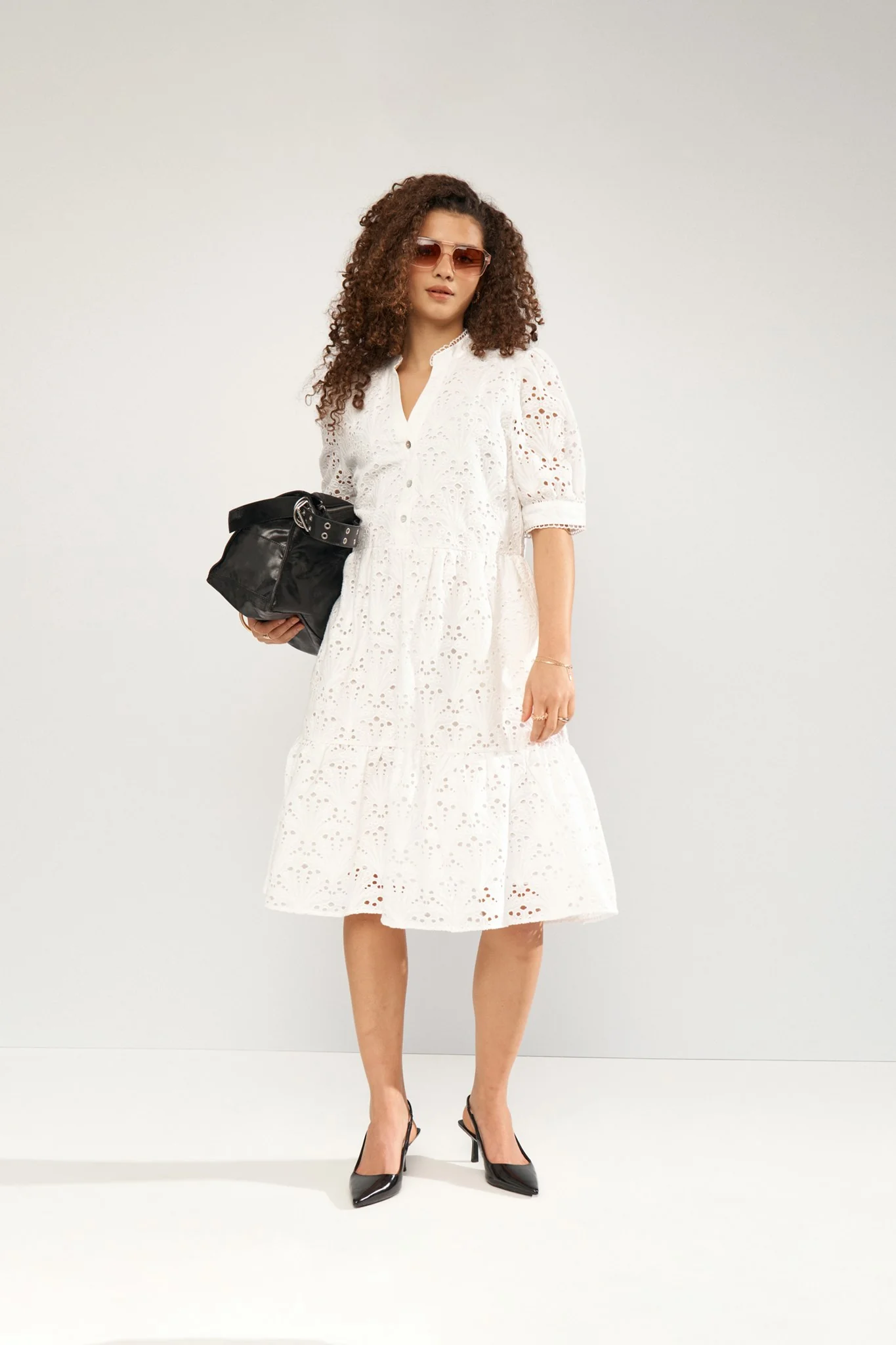 NUMAYA DRESS - Bright White - Image 3