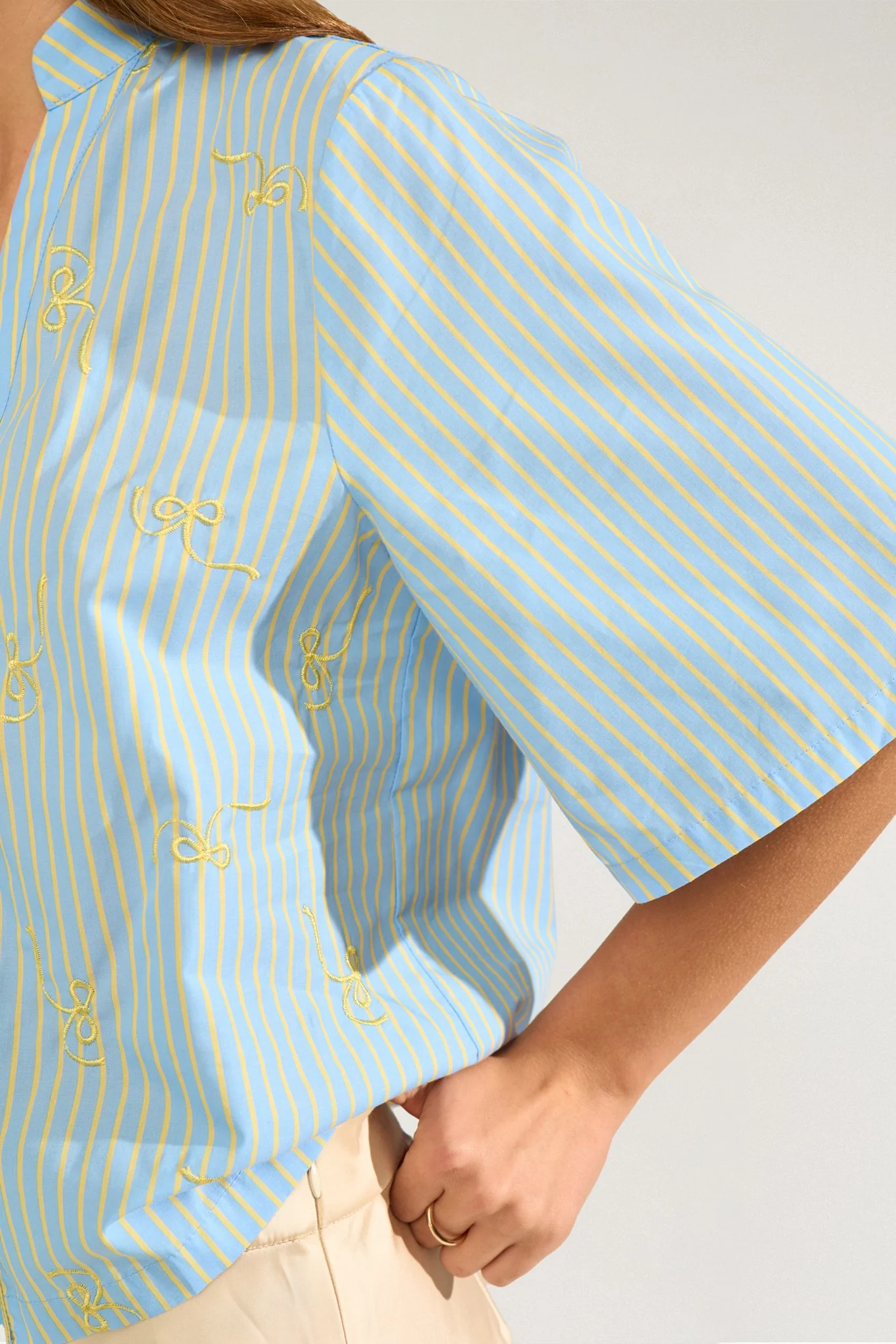 NUMELANIE SS SHIRT - Hydrangea - Image 5