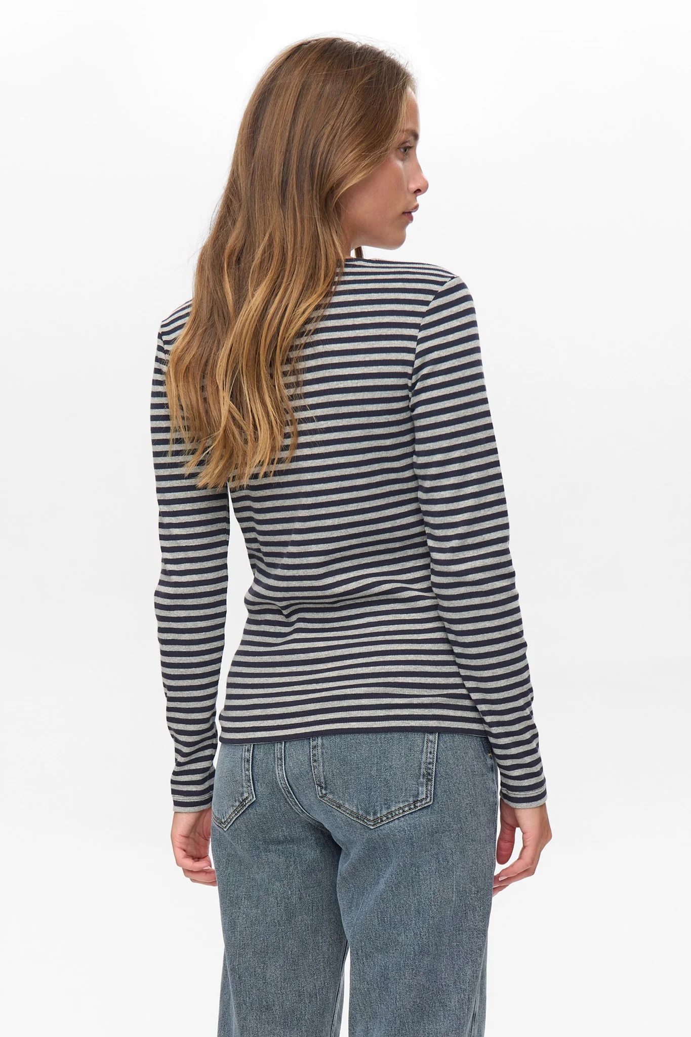 NUMELANY LS BLOUSE - Dark Sapphire - Image 2