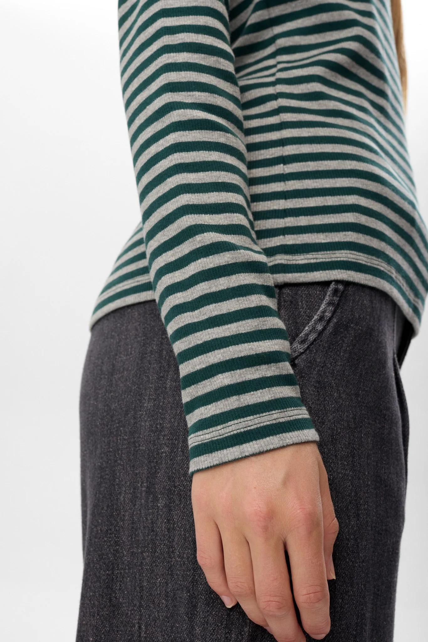 NUMELANY LS BLOUSE - Rain Forest - Image 4