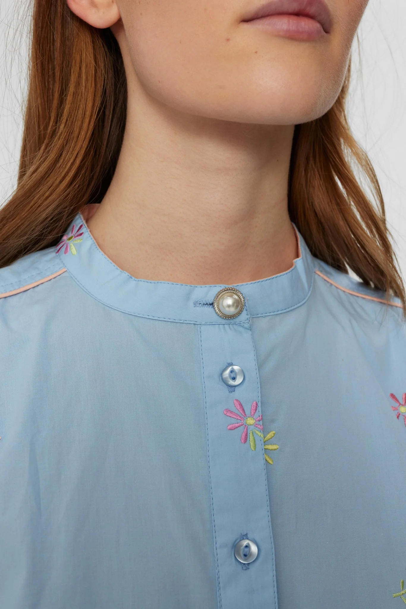 NUMELISSA SS SHIRT - Clear Sky - Image 4