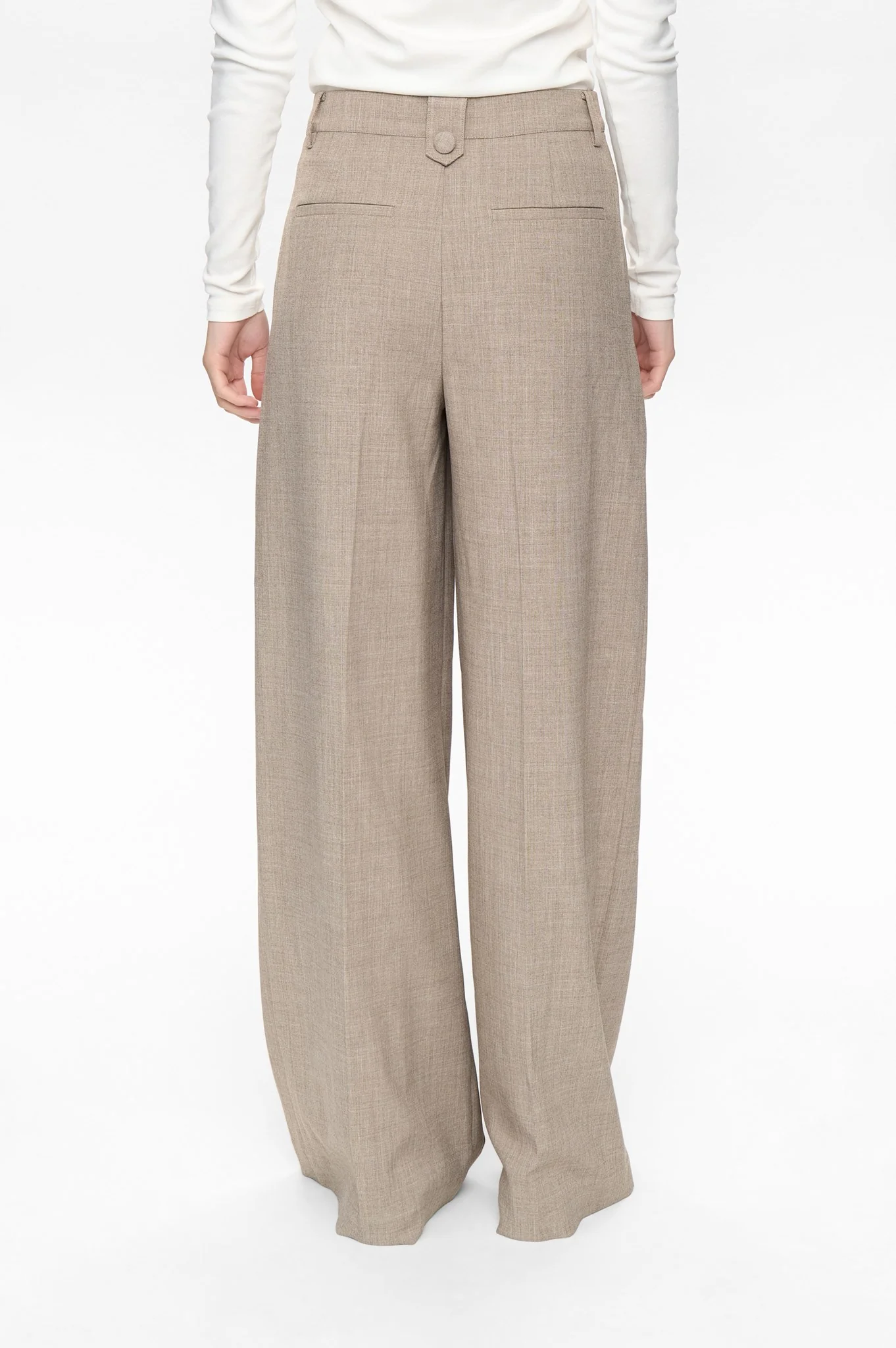 NUMELONA PANTS - Dark Sand Melange - Image 2