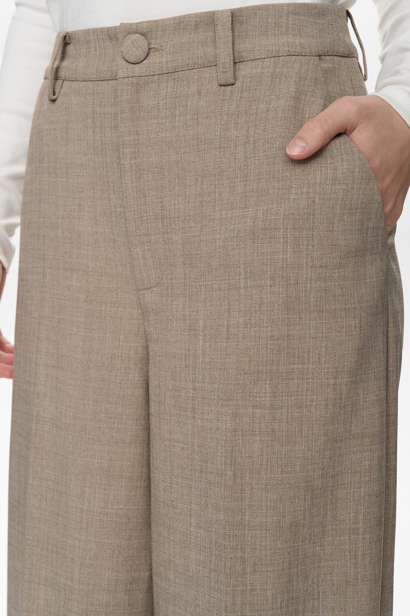 NUMELONA PANTS - Dark Sand Melange - Image 4