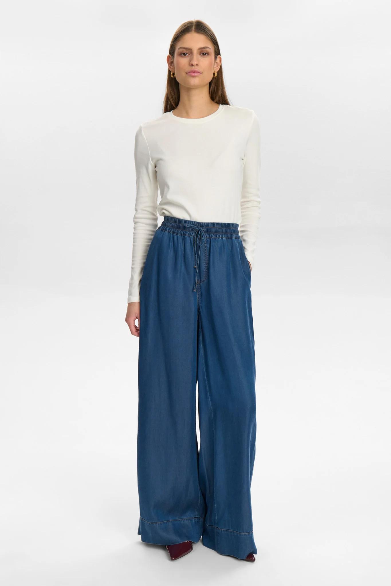 NUMIAMI PANTS - Medium Blue Denim - Image 3