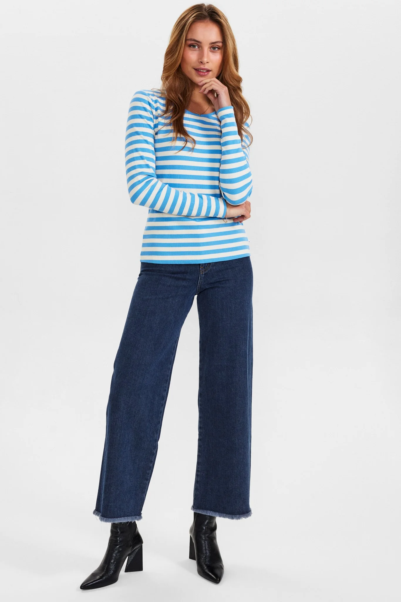 NUMICKE LS BLOUSE - Bonnie Blue - Image 3