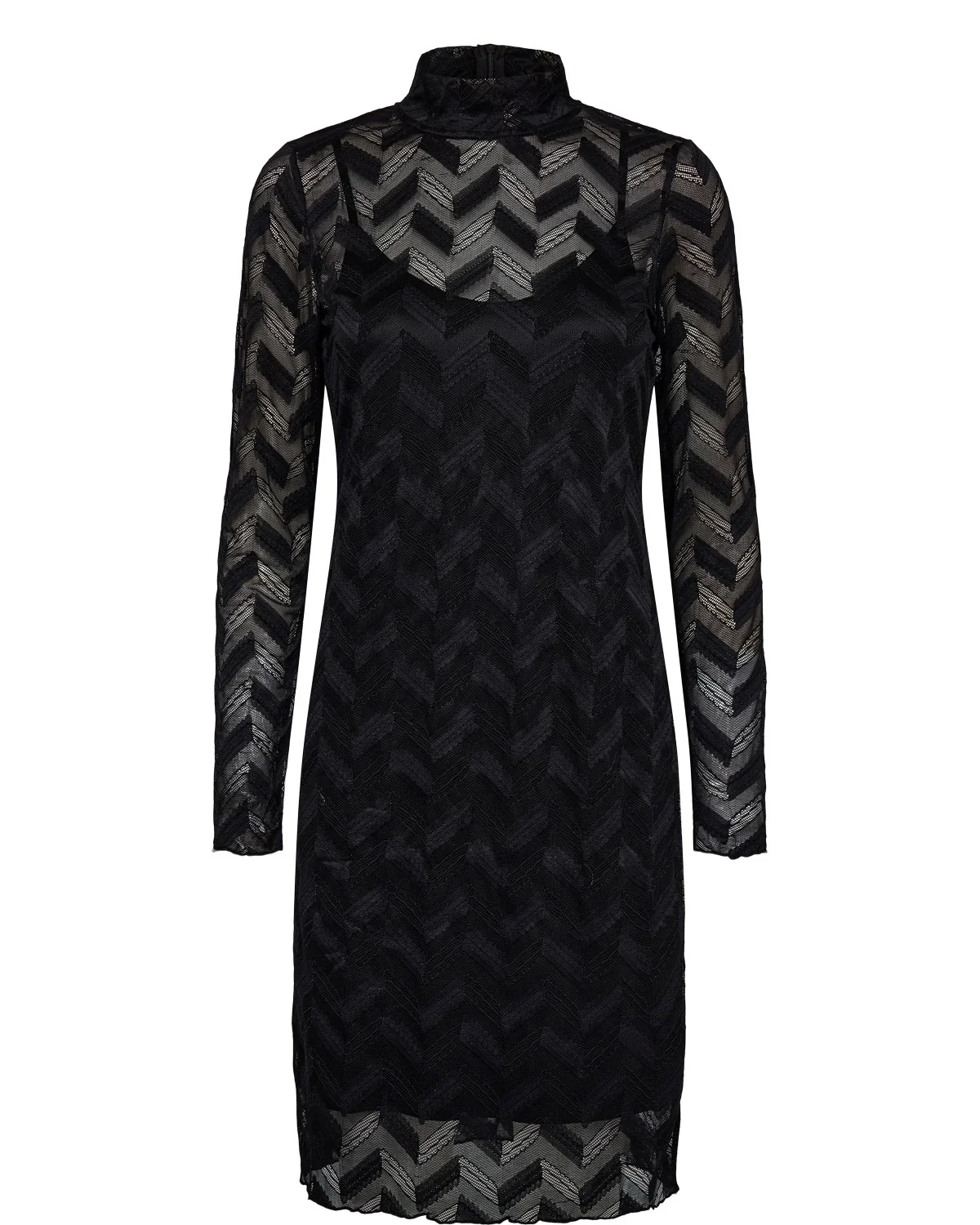 NUMIKA SHORT DRESS - Caviar