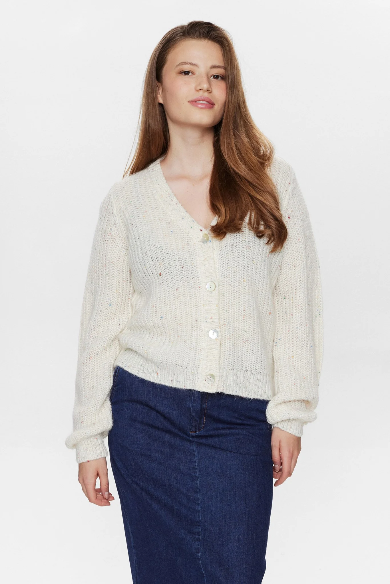 NUMILANI CARDIGAN - Cloud Dancer