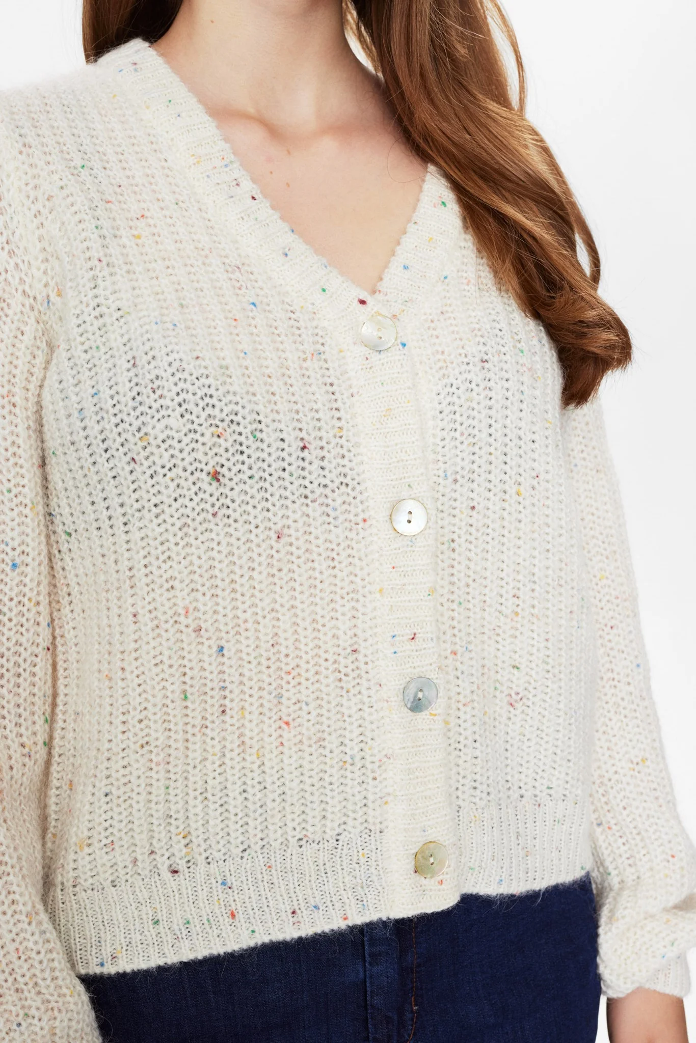 NUMILANI CARDIGAN - Cloud Dancer - Image 4