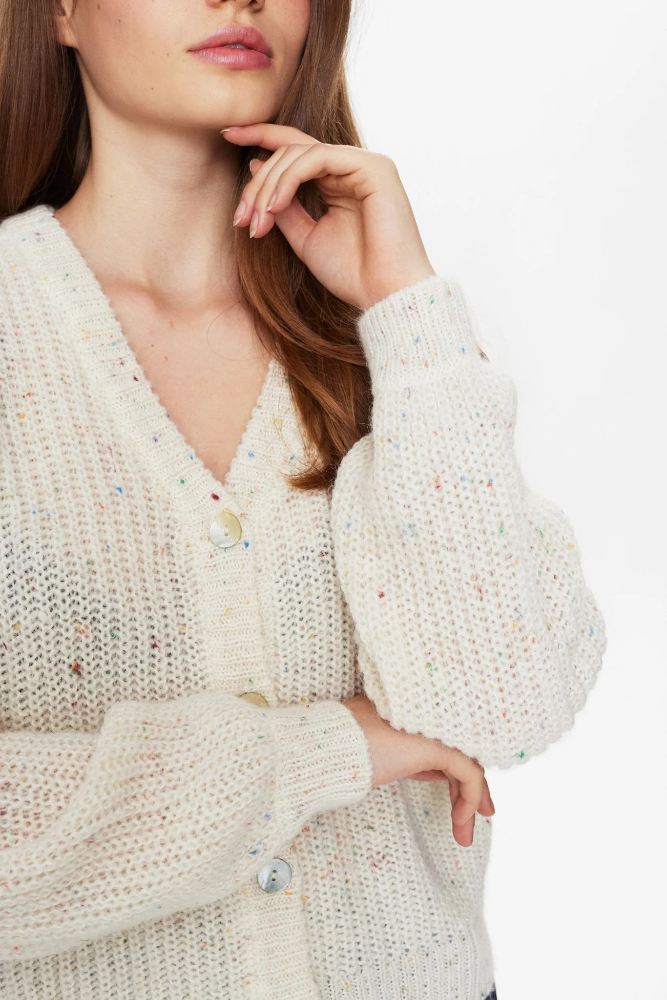 NUMILANI CARDIGAN - Cloud Dancer - Image 5