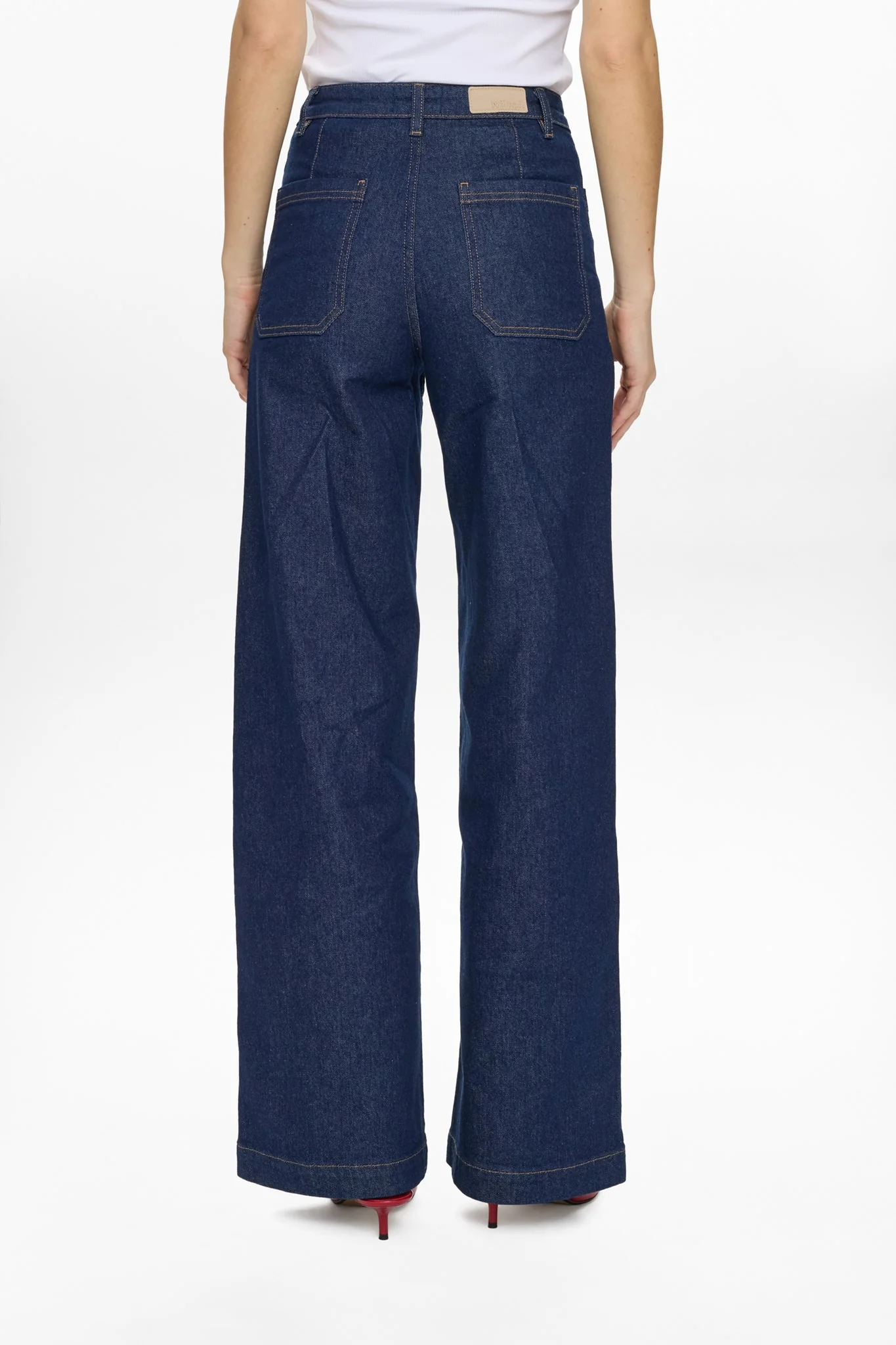 NUMILTON HR WIDE JEANS S3012 - Dark Blue Denim - Image 2
