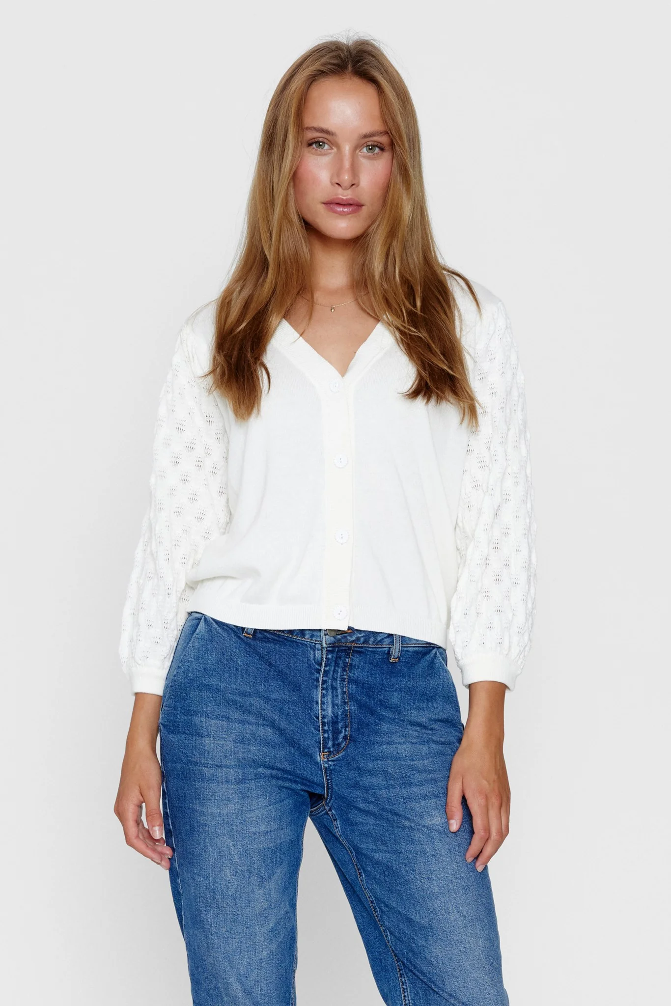 NUMINNA CARDIGAN - Cloud Dancer