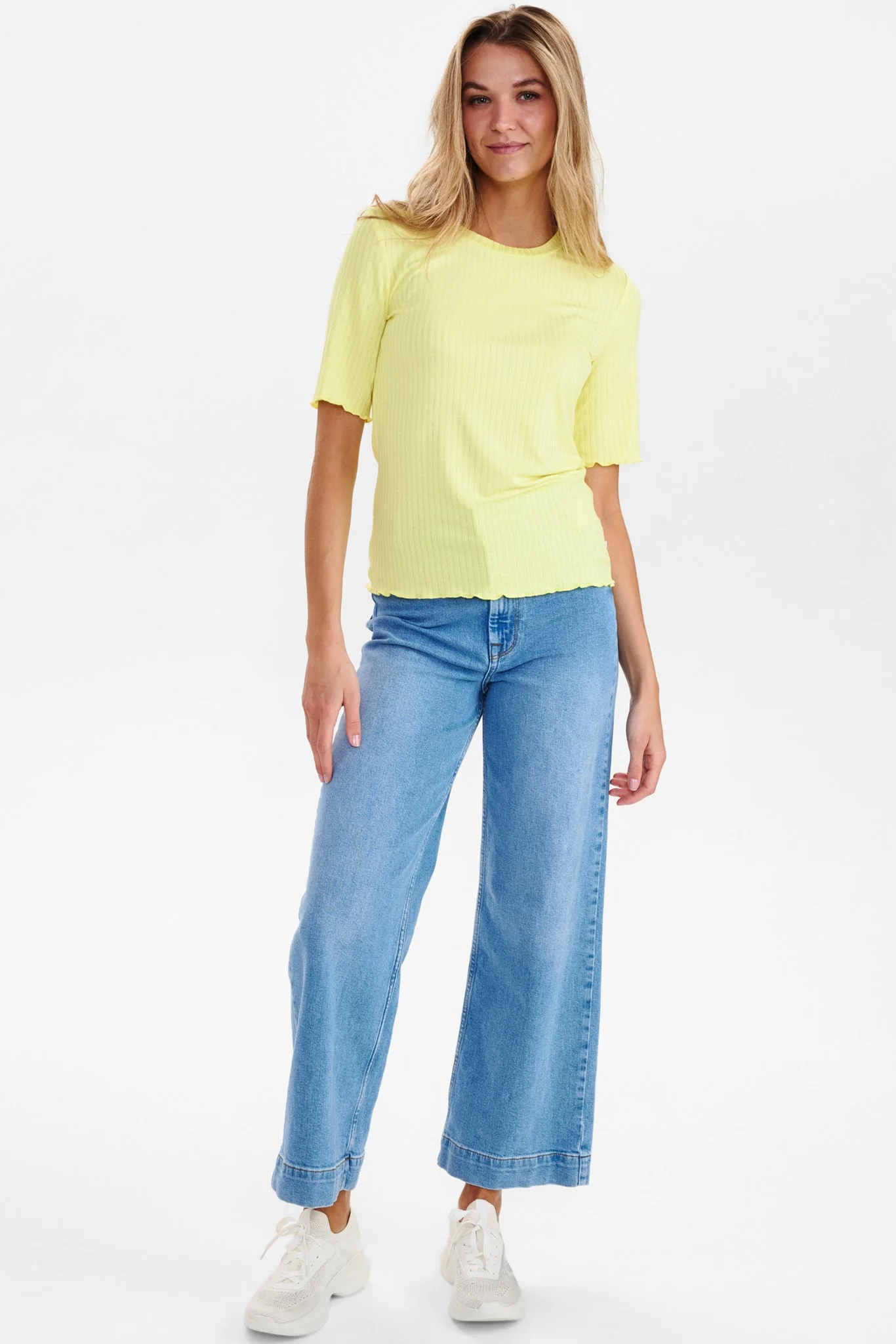NUMINNIA SS BLOUSE - Lemon Drop - Image 3