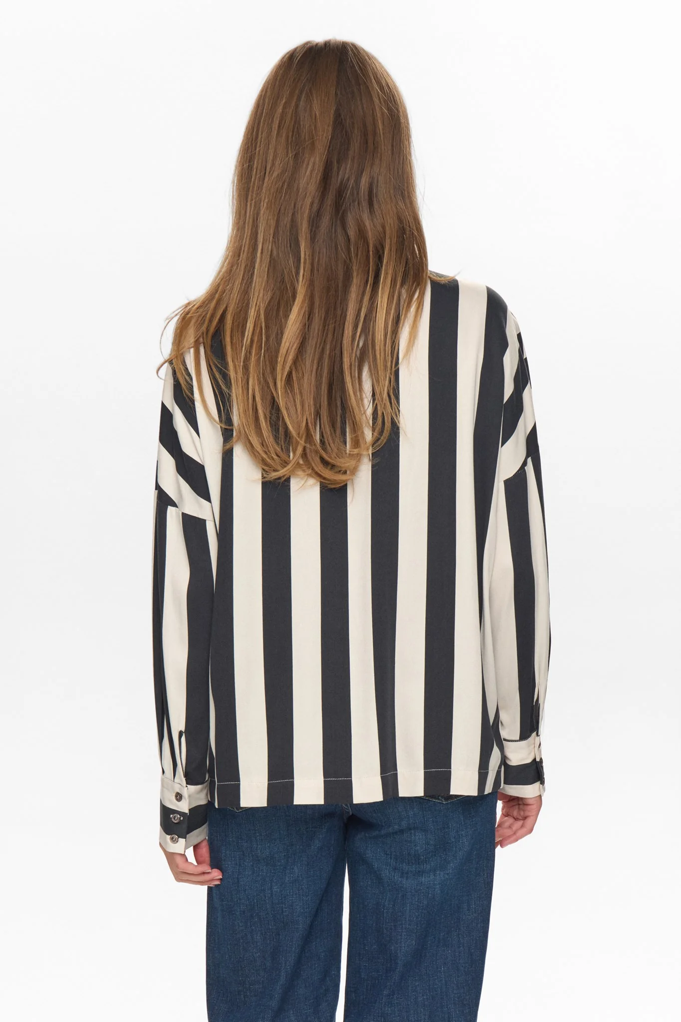 NUMINZU STRIPE SHIRT - Caviar - Image 2