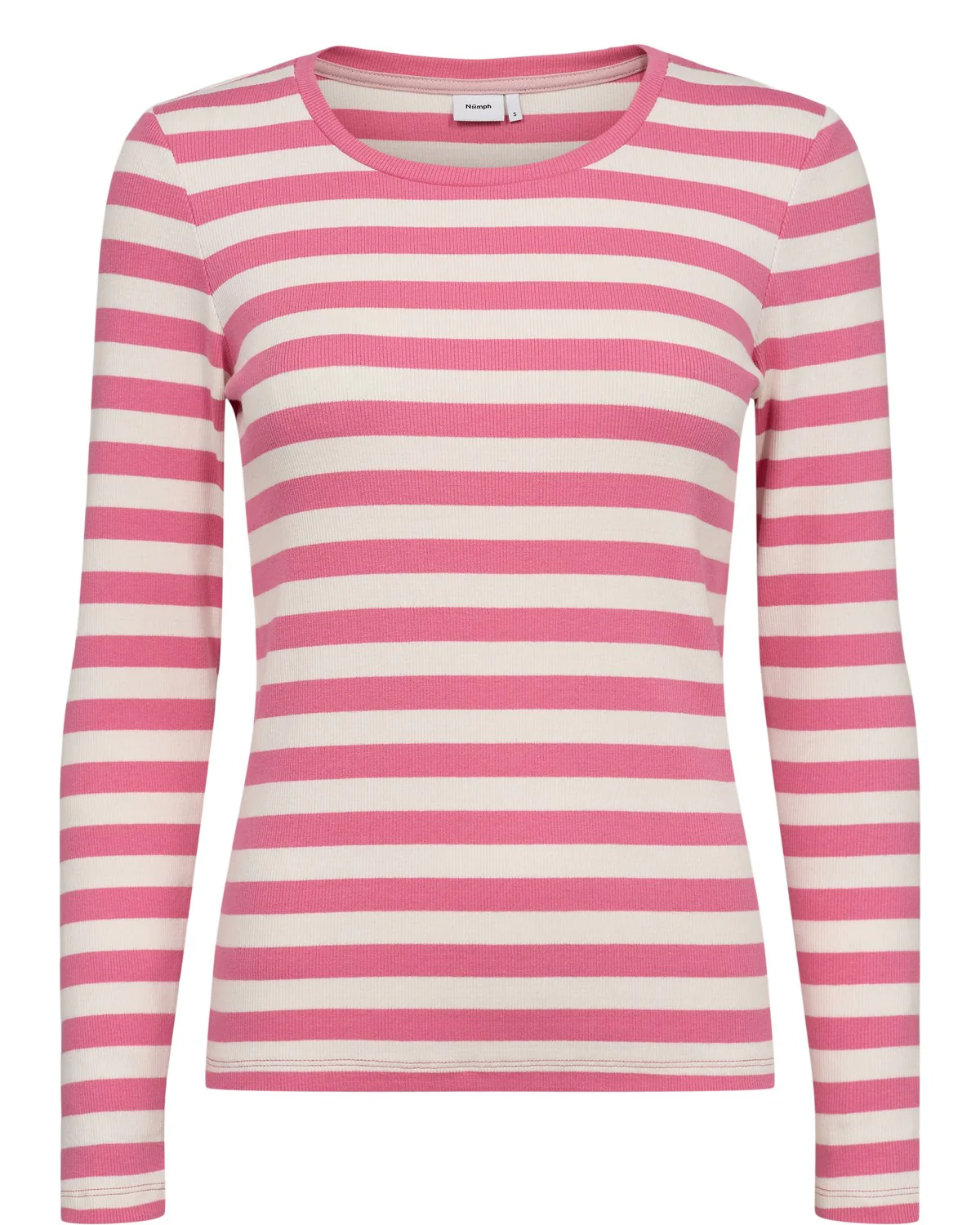 NUMIXIE LS T-SHIRT - GOTS - Pink Carnation