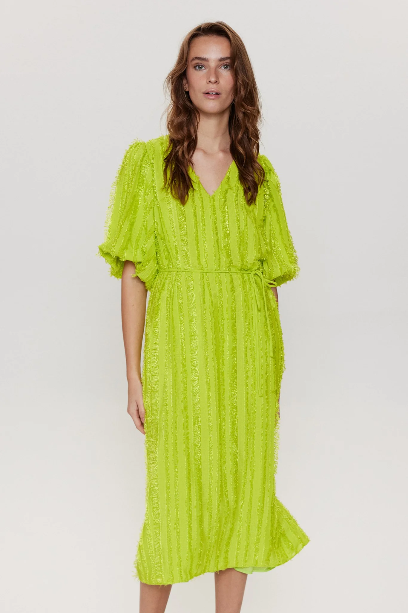 NUMOLEKO DRESS - Acid Lime