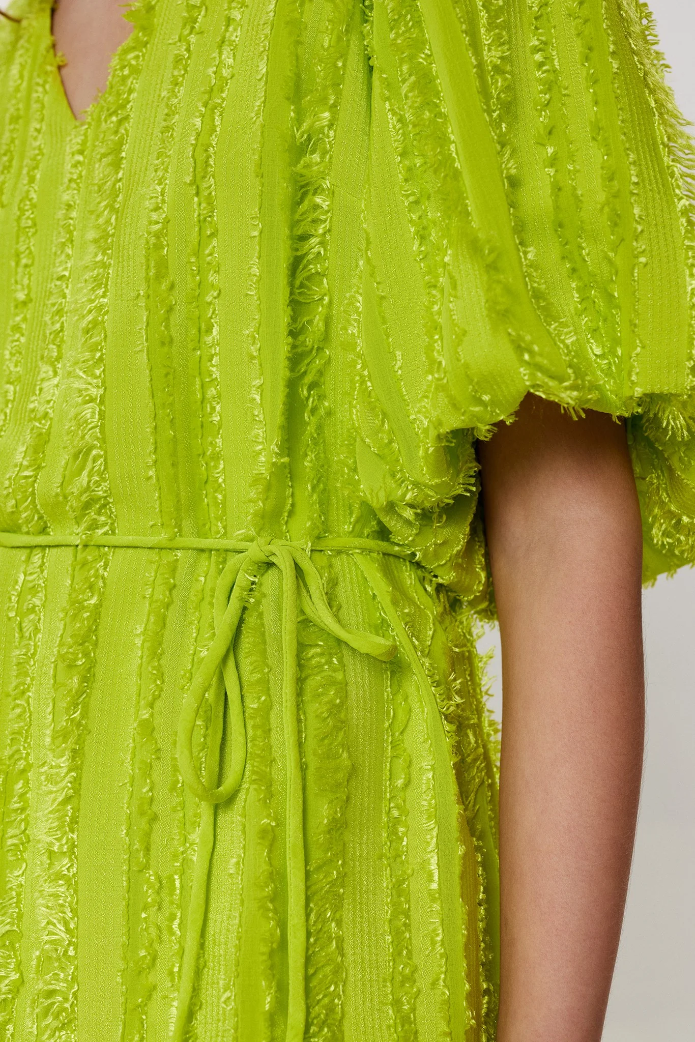 NUMOLEKO DRESS - Acid Lime - Image 4