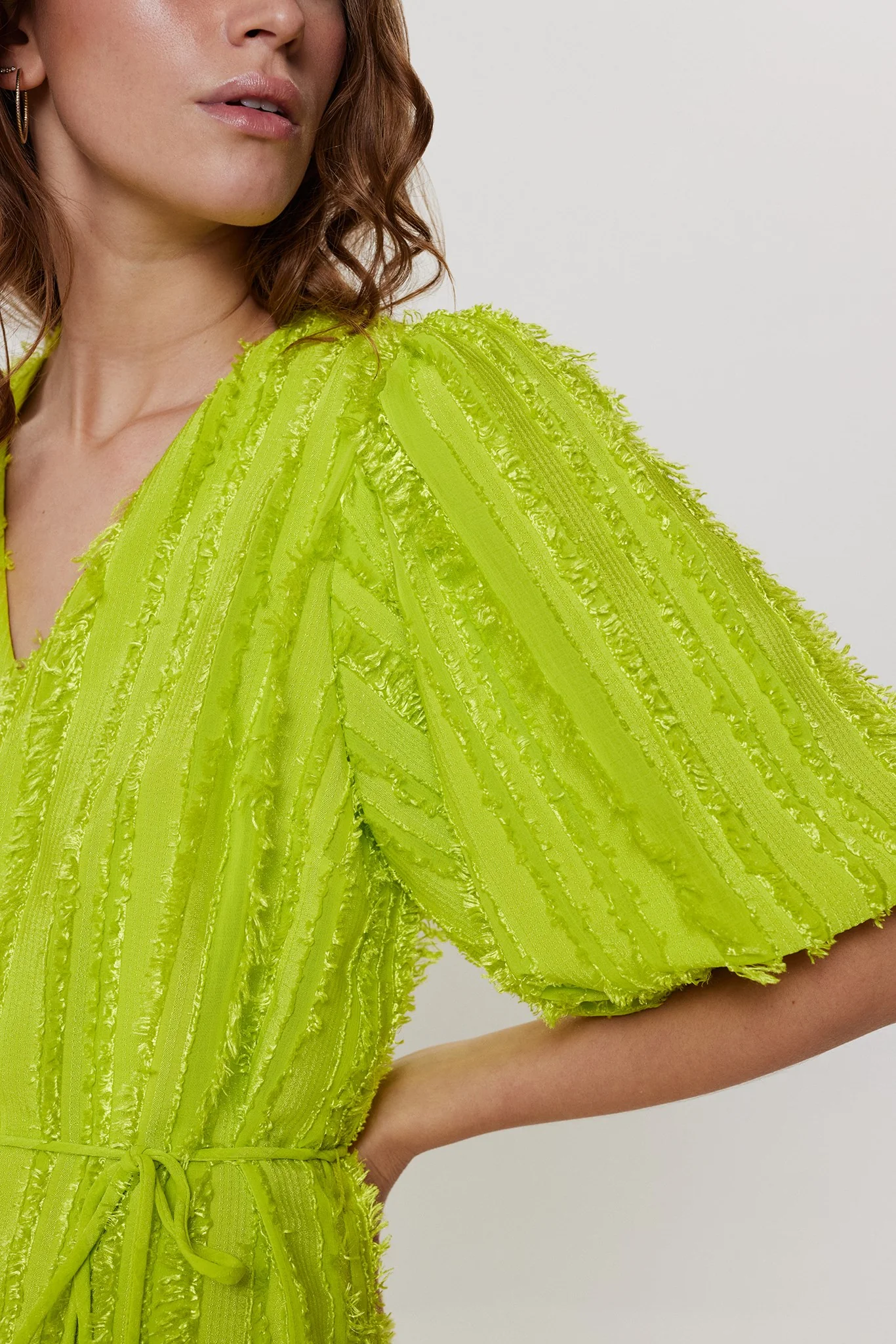 NUMOLEKO DRESS - Acid Lime - Image 5
