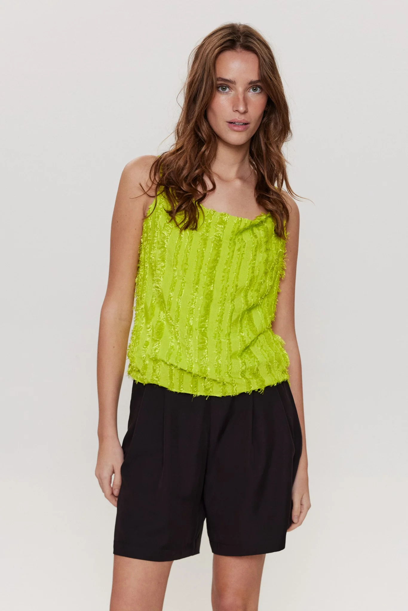 NUMOLEKO STRAP TOP - Acid Lime