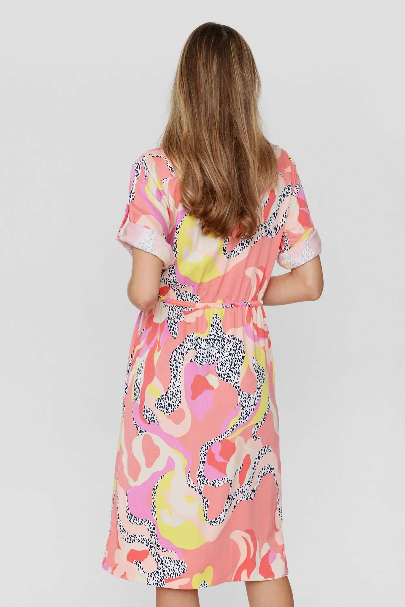 NUMONI DRESS - Salmon Rose - Image 2