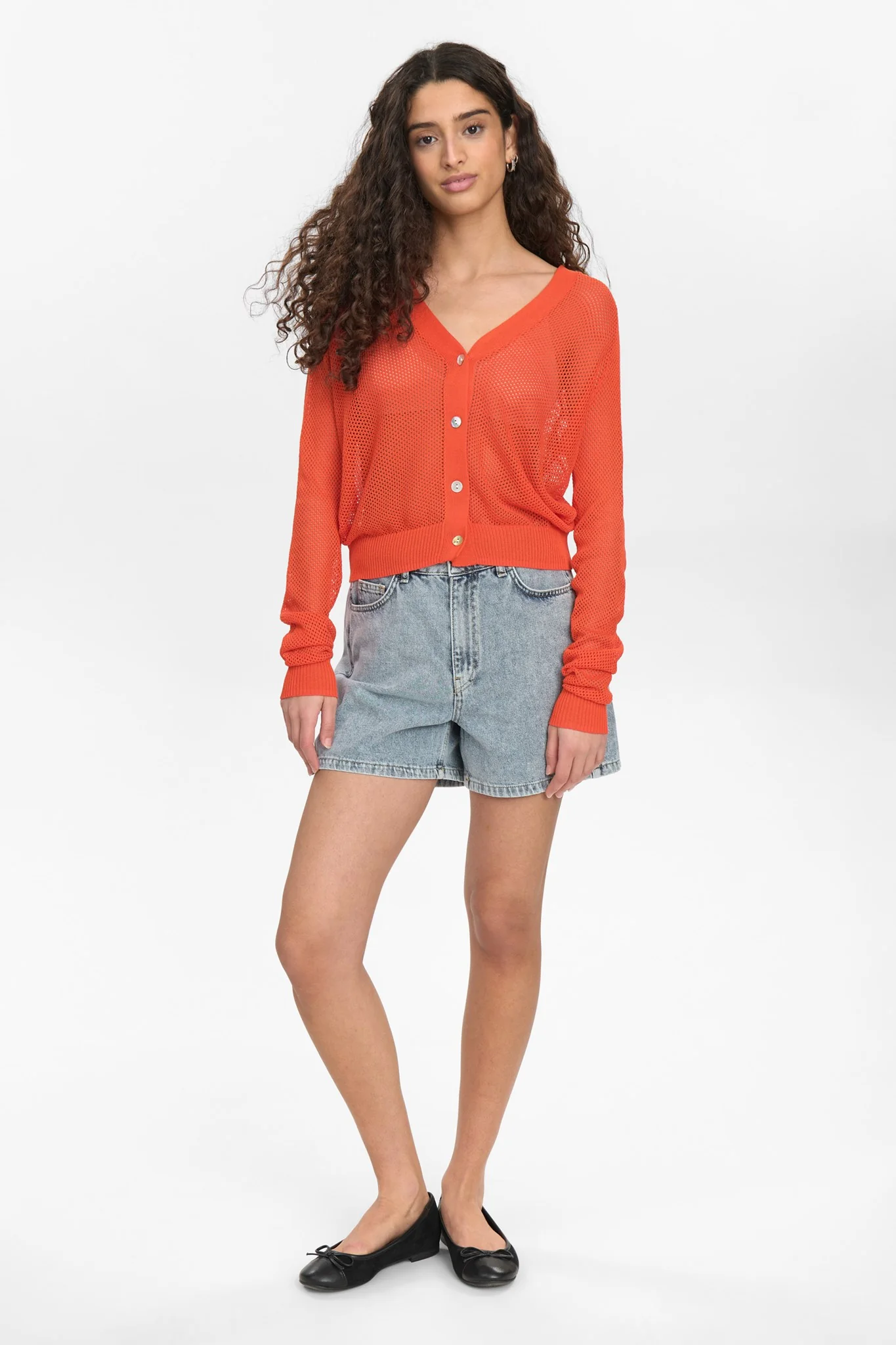 NUMONIS CARDIGAN - Cherry Tomato - Image 3