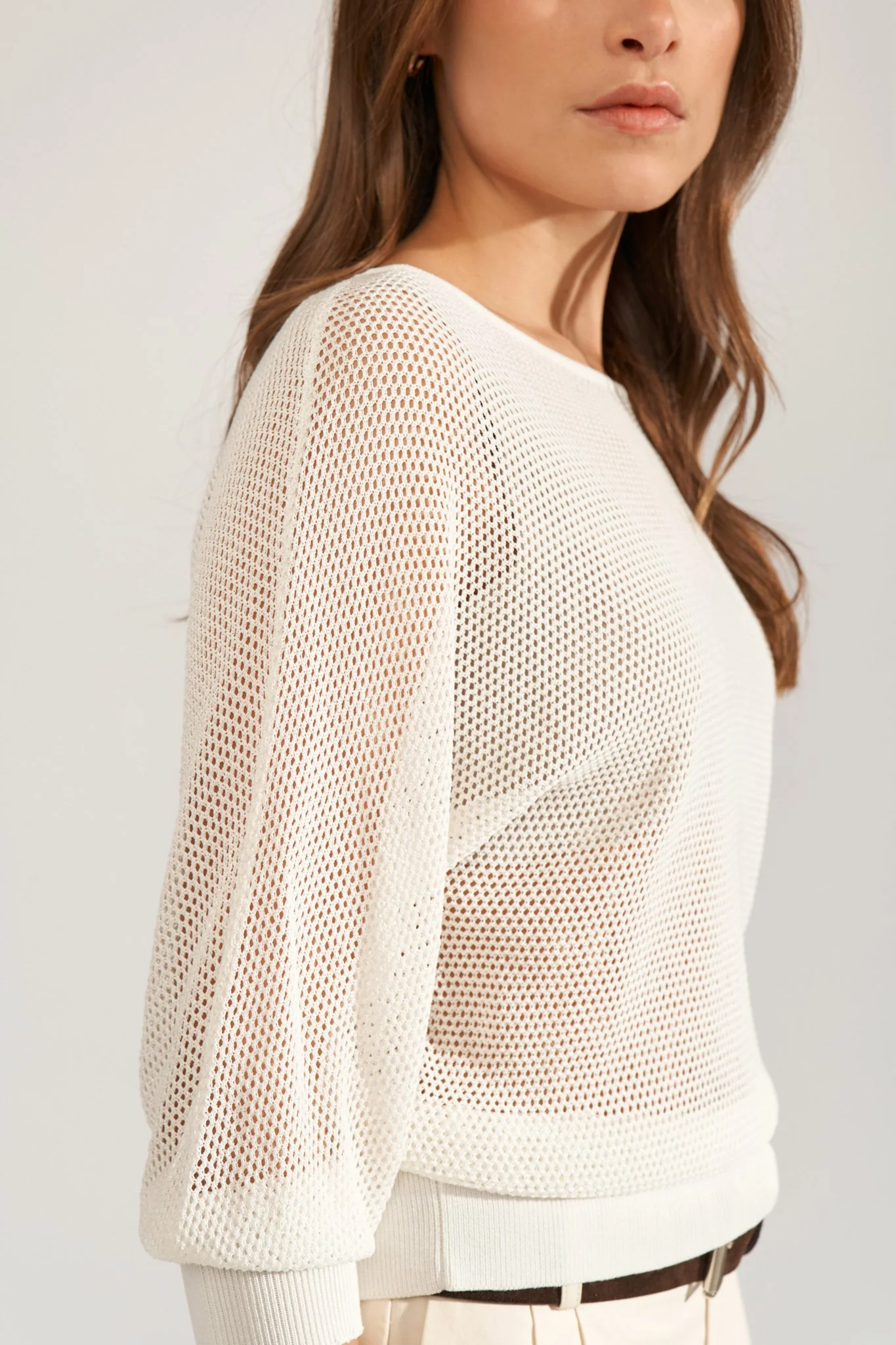 NUMONIS DAYA PULLOVER - Cloud Dancer - Image 4