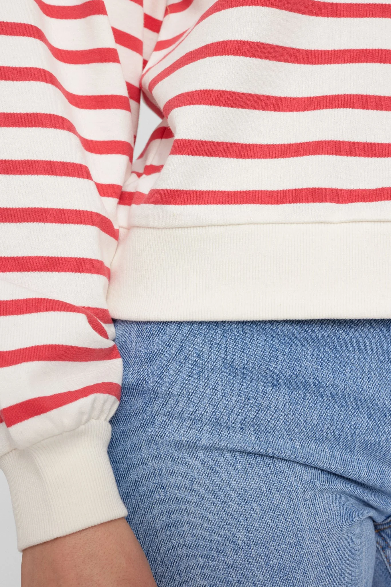 NUMYRA STRIPE SWEAT - GOTS - Teaberry - Image 5