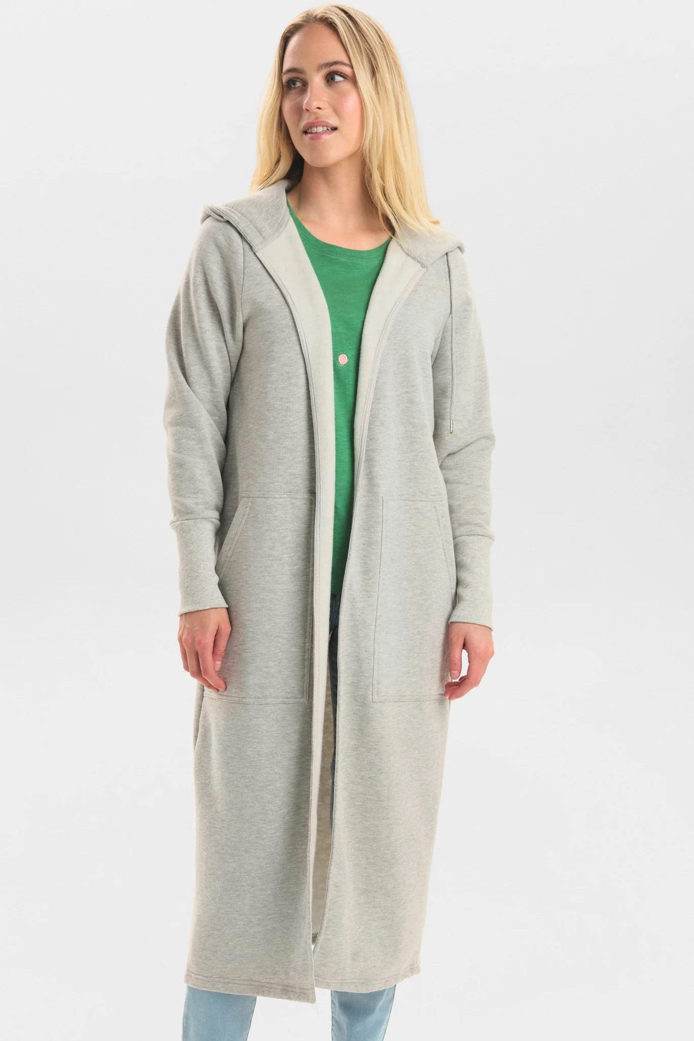 NUMYRA SWEAT CARDIGAN - Medium Grey mel