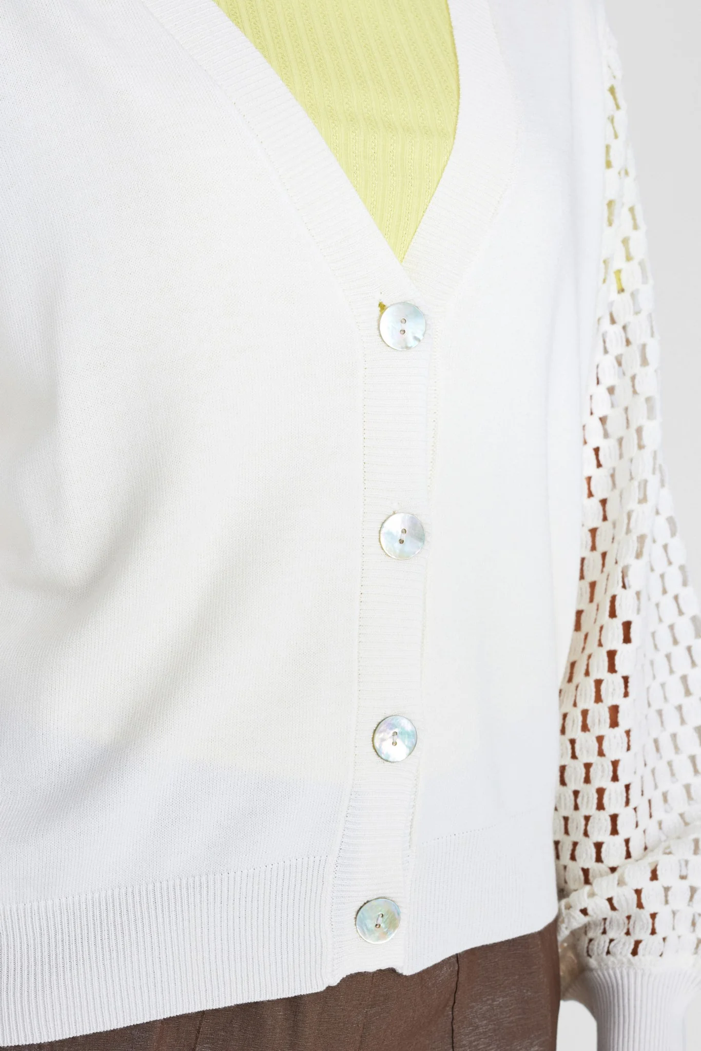 NUNANETT CARDIGAN - Cloud Dancer - Image 4