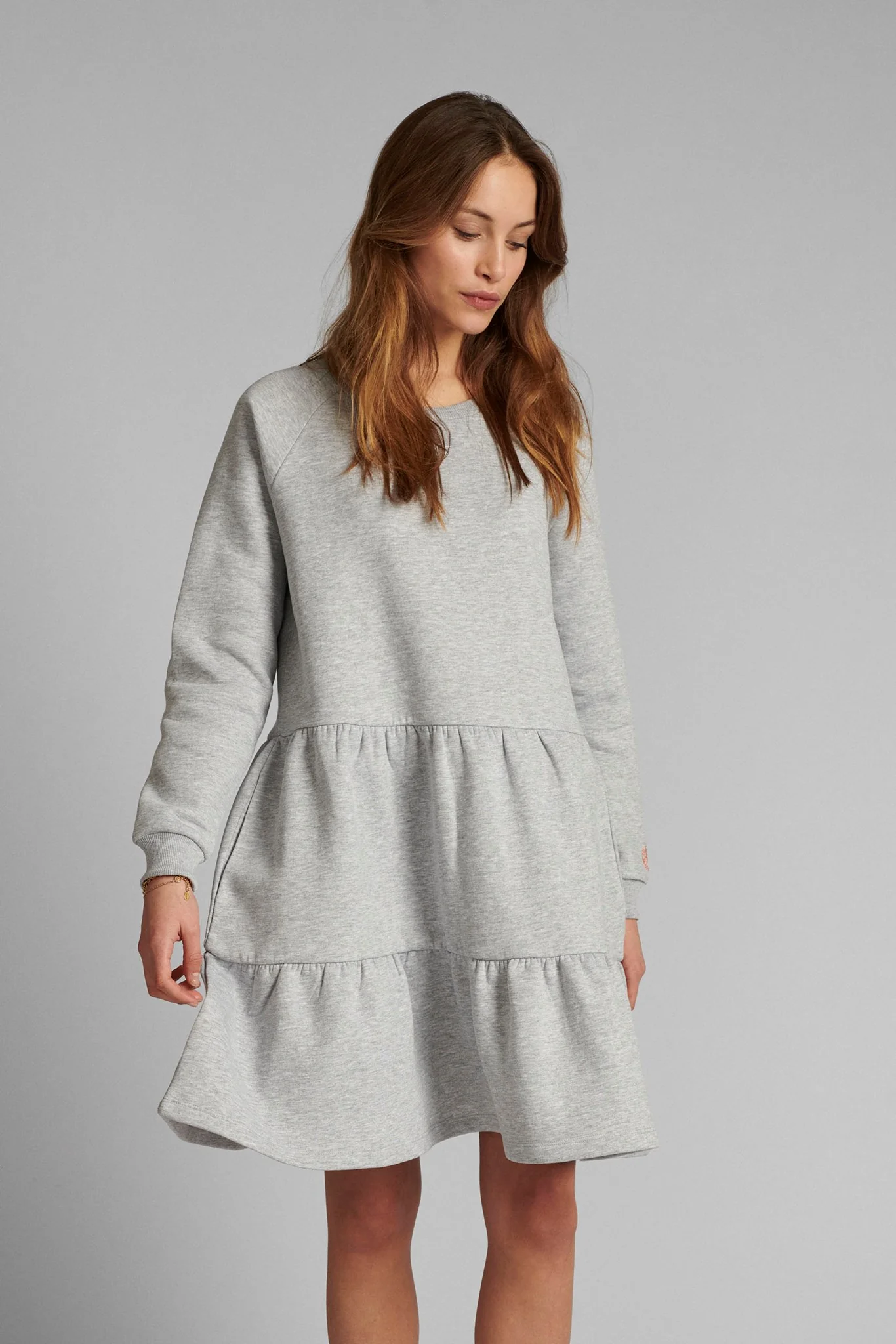 NUNANNA DRESS - Light grey mel