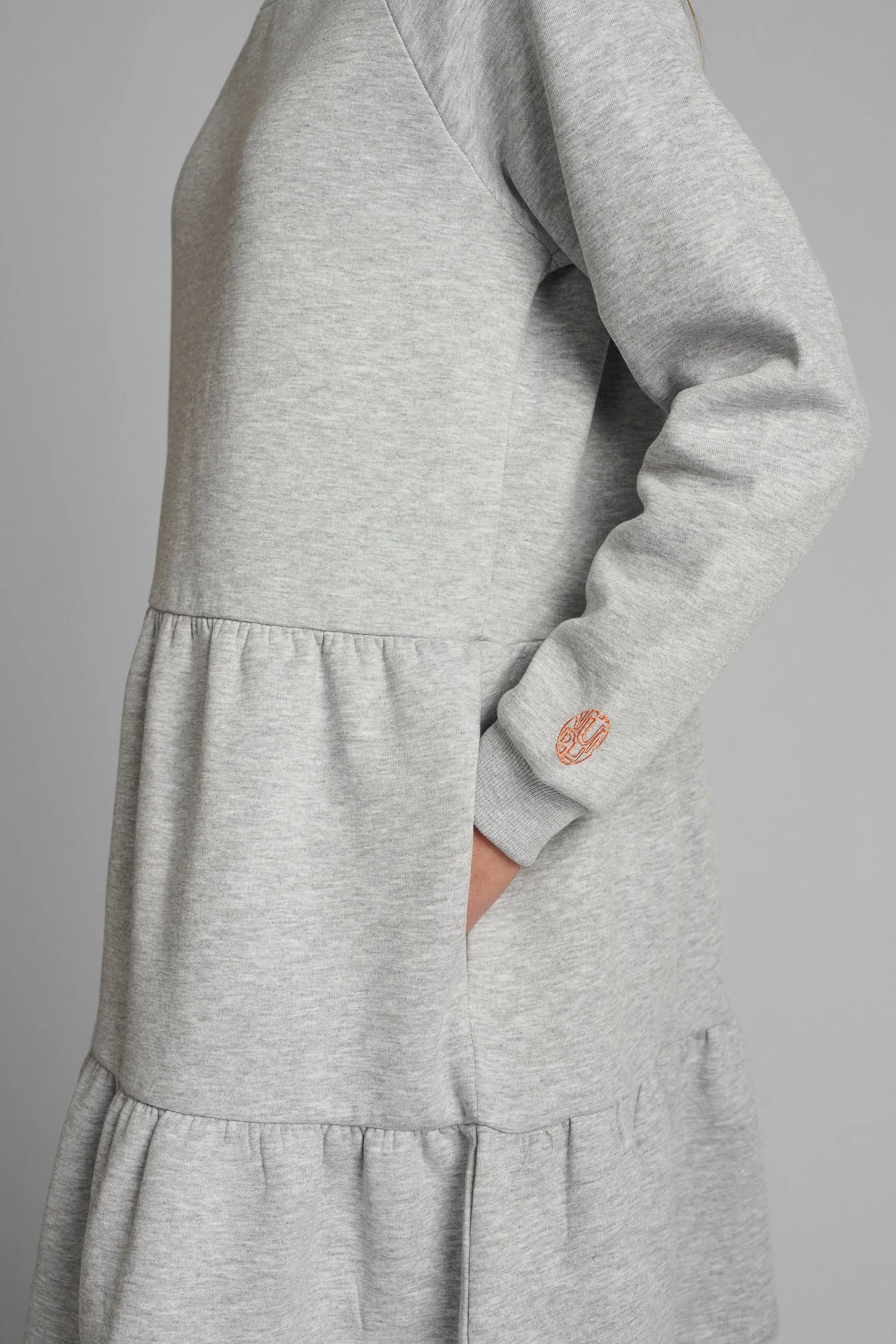 NUNANNA DRESS - Light grey mel - Image 5