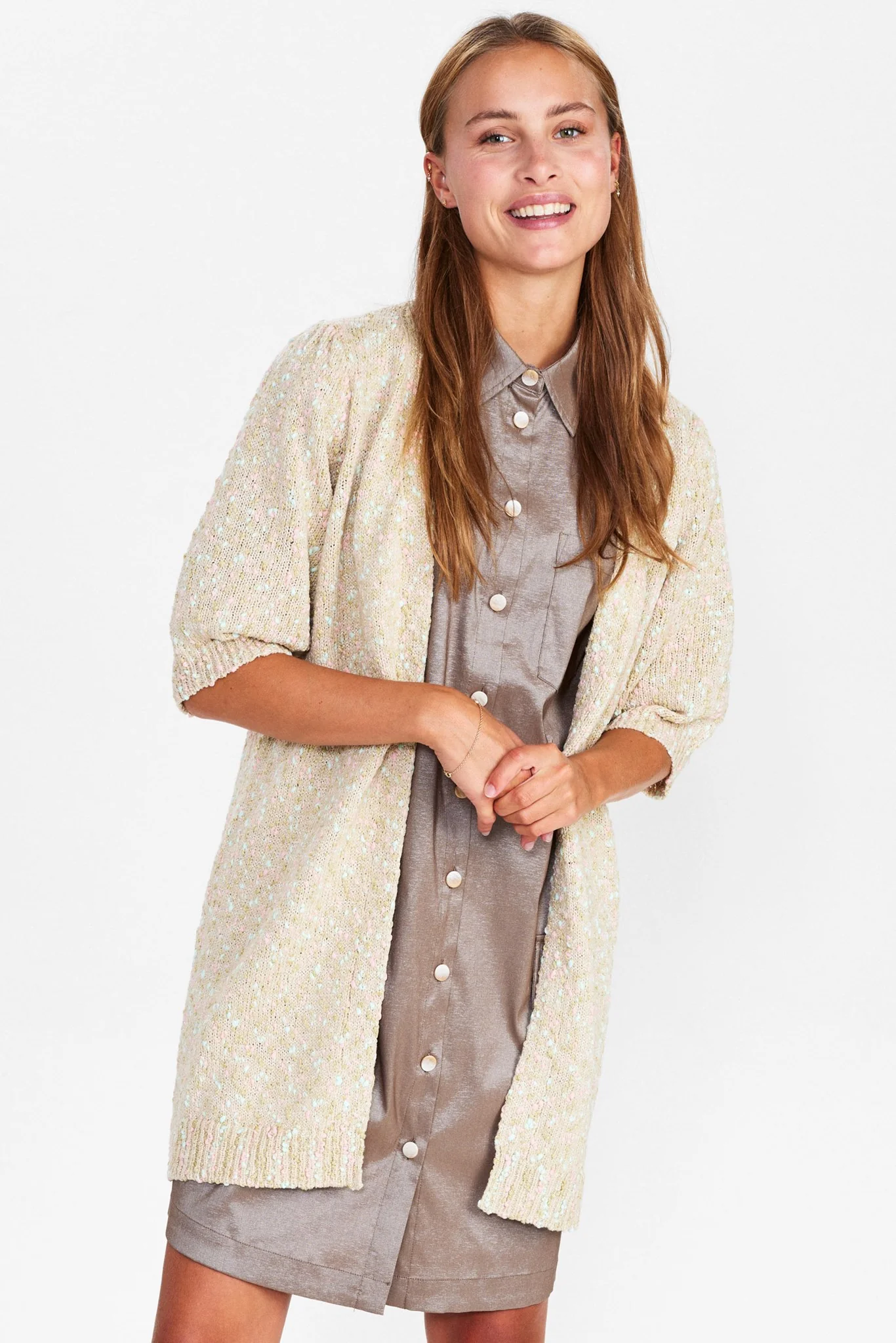 NUNATALI CARDIGAN - Oyster Gray